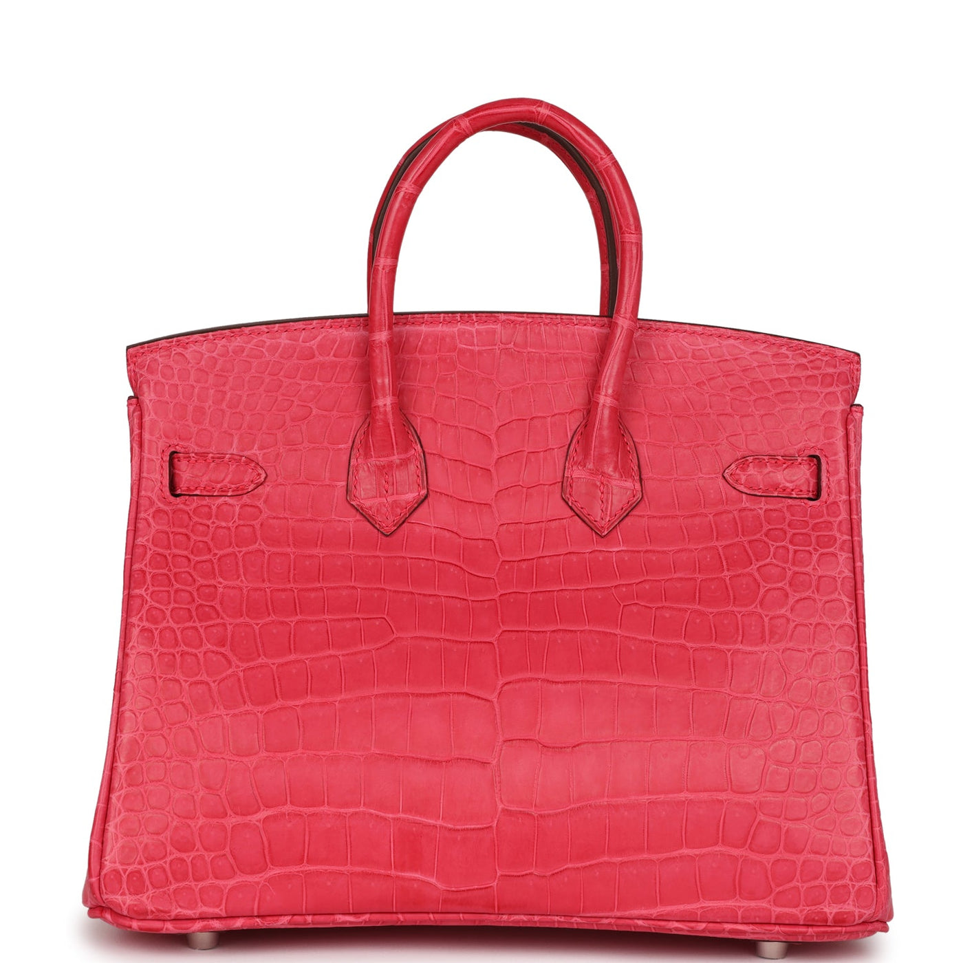 Hermes Birkin 25 Rose Extreme Matte Porosus Crocodile Palladium Hardware - Product Image 4