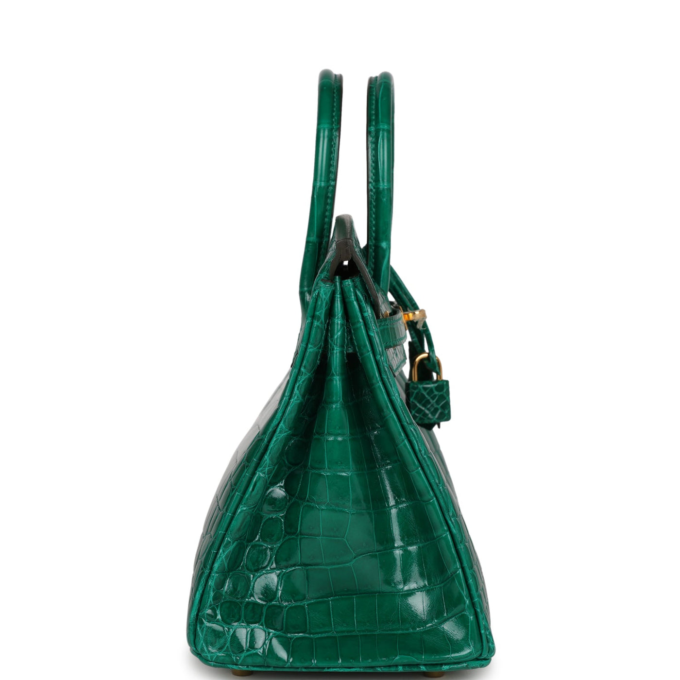 Hermes Birkin 25 Emerald Shiny Niloticus Crocodile Gold Hardware - Product Image 3
