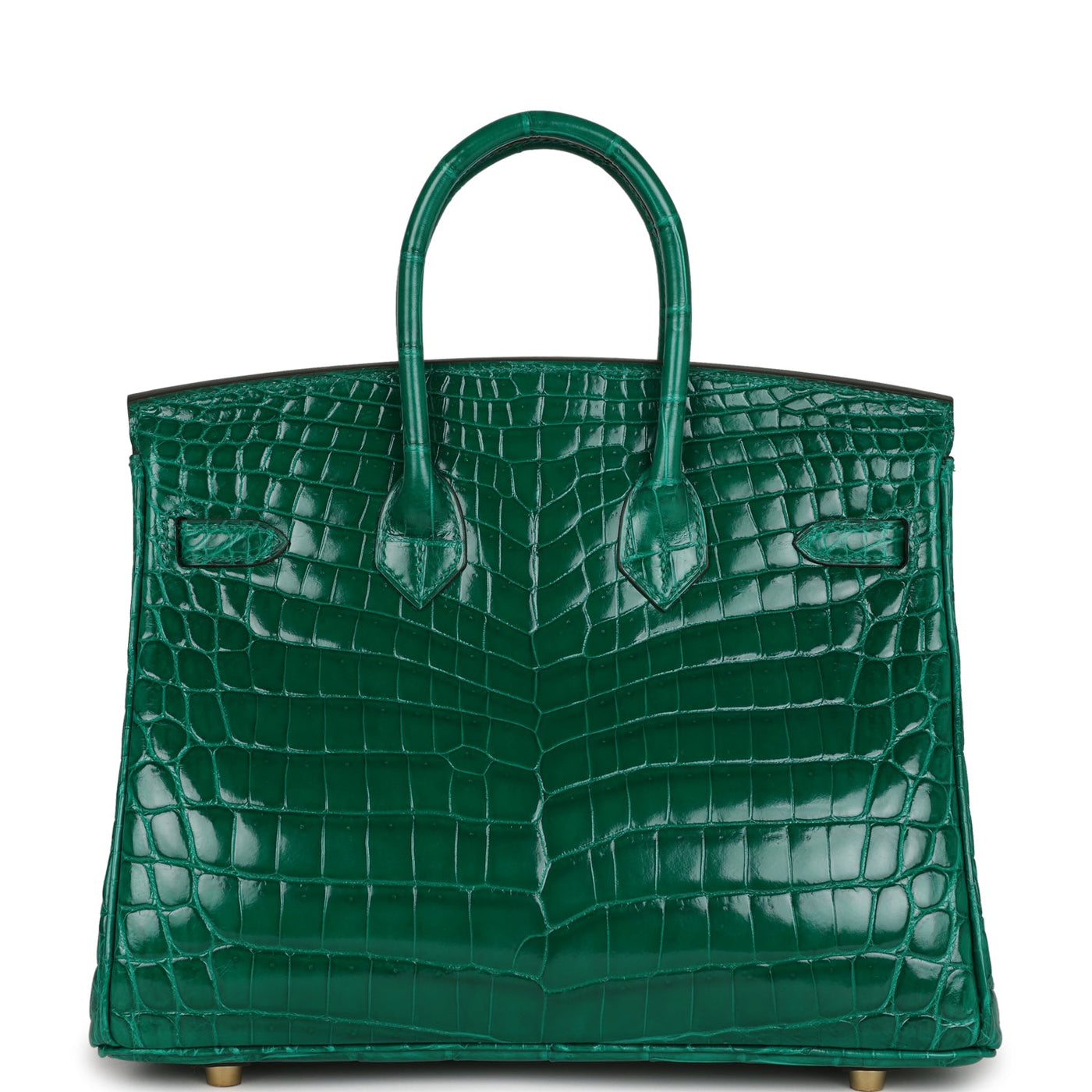 Hermes Birkin 25 Emerald Shiny Niloticus Crocodile Gold Hardware - Product Image 4