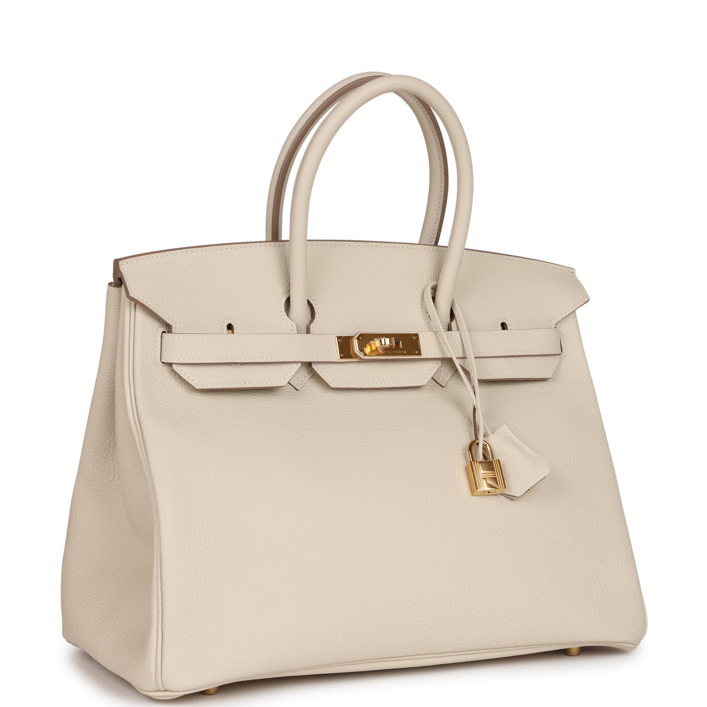 Hermes Birkin 35 Craie Togo Gold Hardware | Studio Nafay