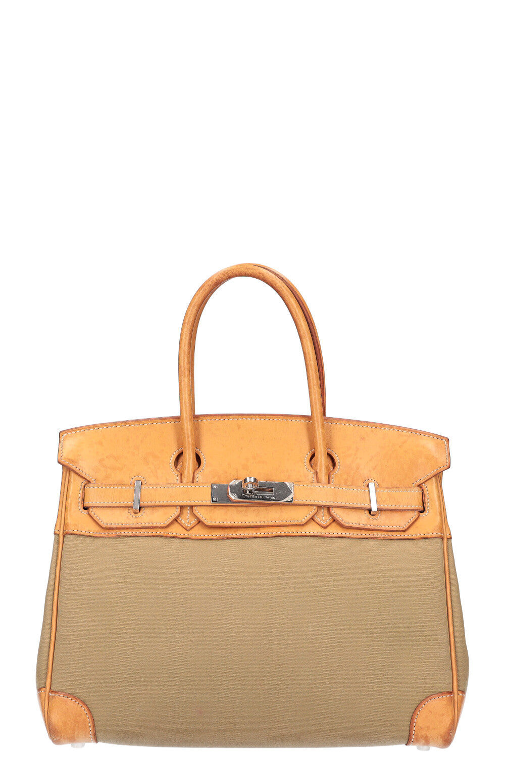 HERMÈS Birkin 30 Barenia Toile Officier - Product Image 2