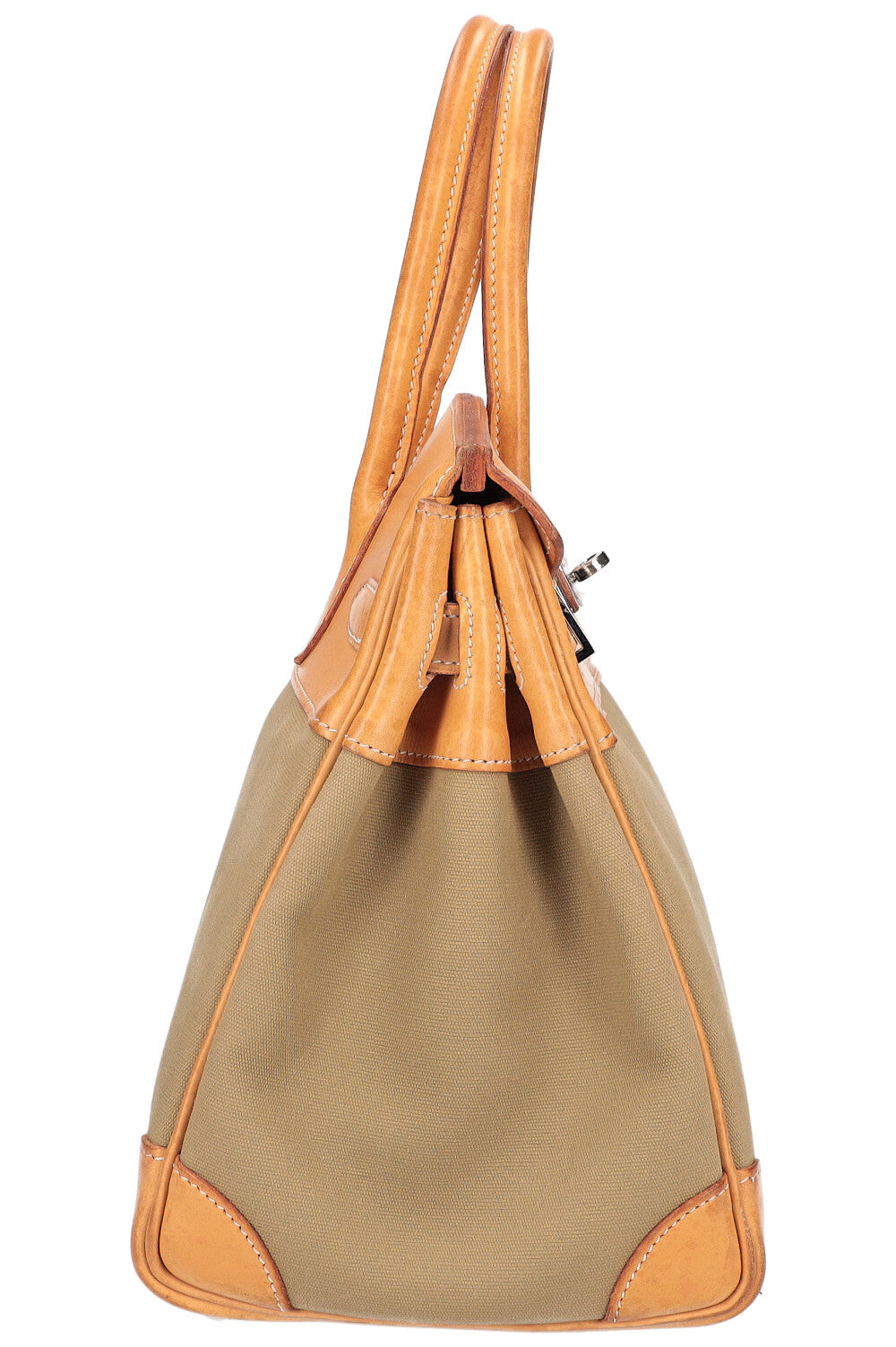HERMÈS Birkin 30 Barenia Toile Officier - Product Image 3