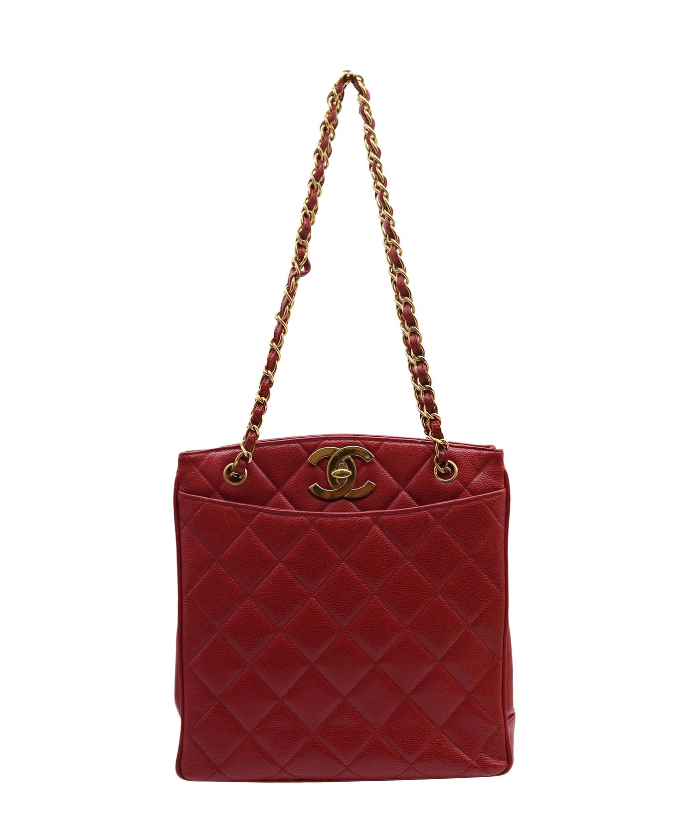 Chanel CC Tote Red Caviar | Studio Nafay