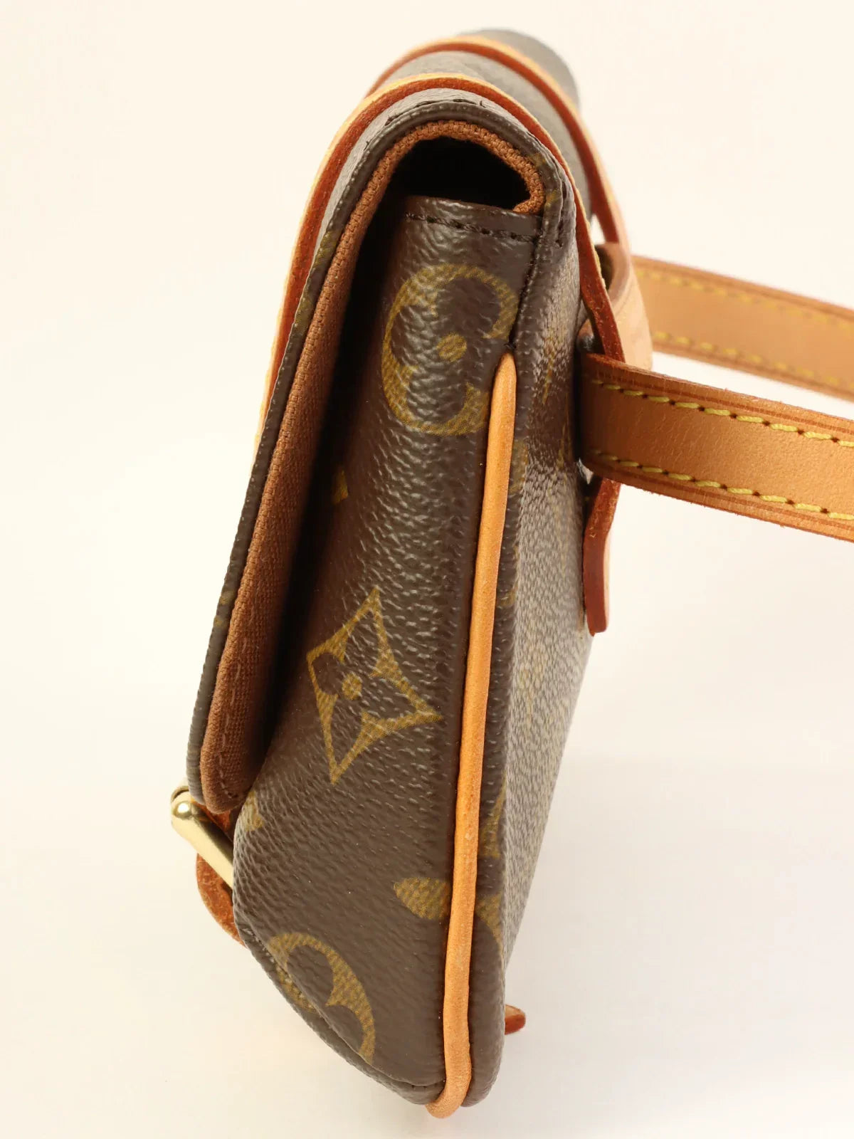 LOUIS VUITTON Made Canvas Monogram Pochette Marelle Brown in Brown