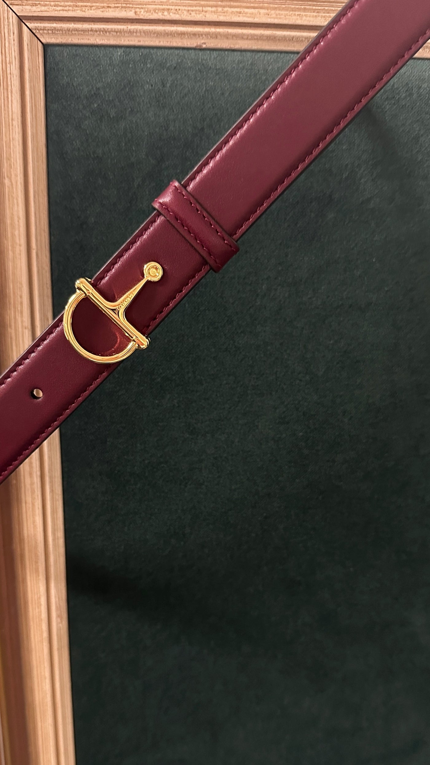 GUCCI Half Horsebit Belt Bordeaux - Product Image 2
