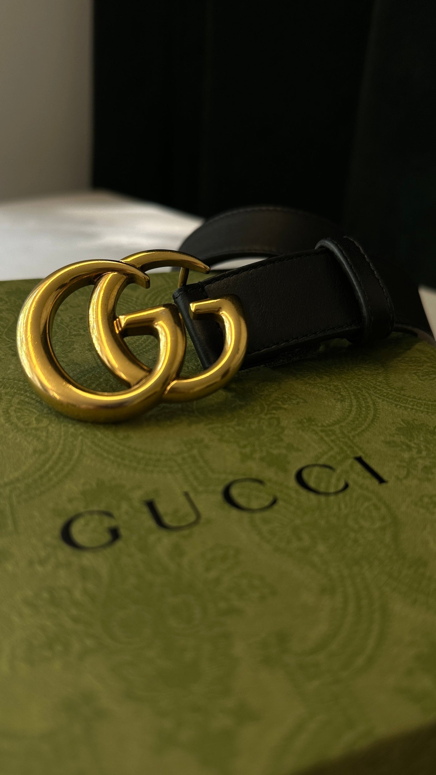 GUCCI Marmont GG Belt Leather Black - Product Image 2