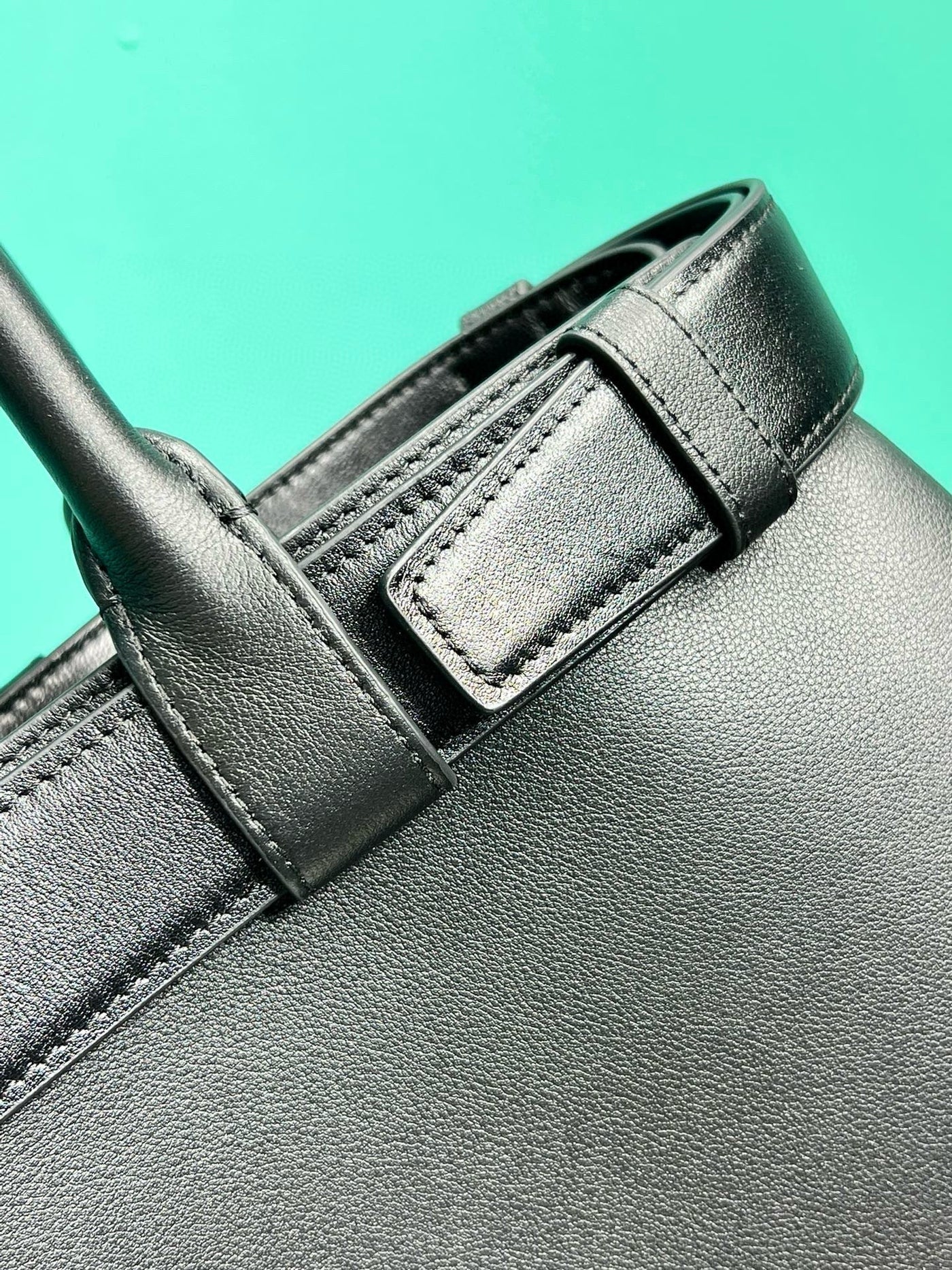 pra buckle medium 35cm black calfskin gold hardware - Product Image 7