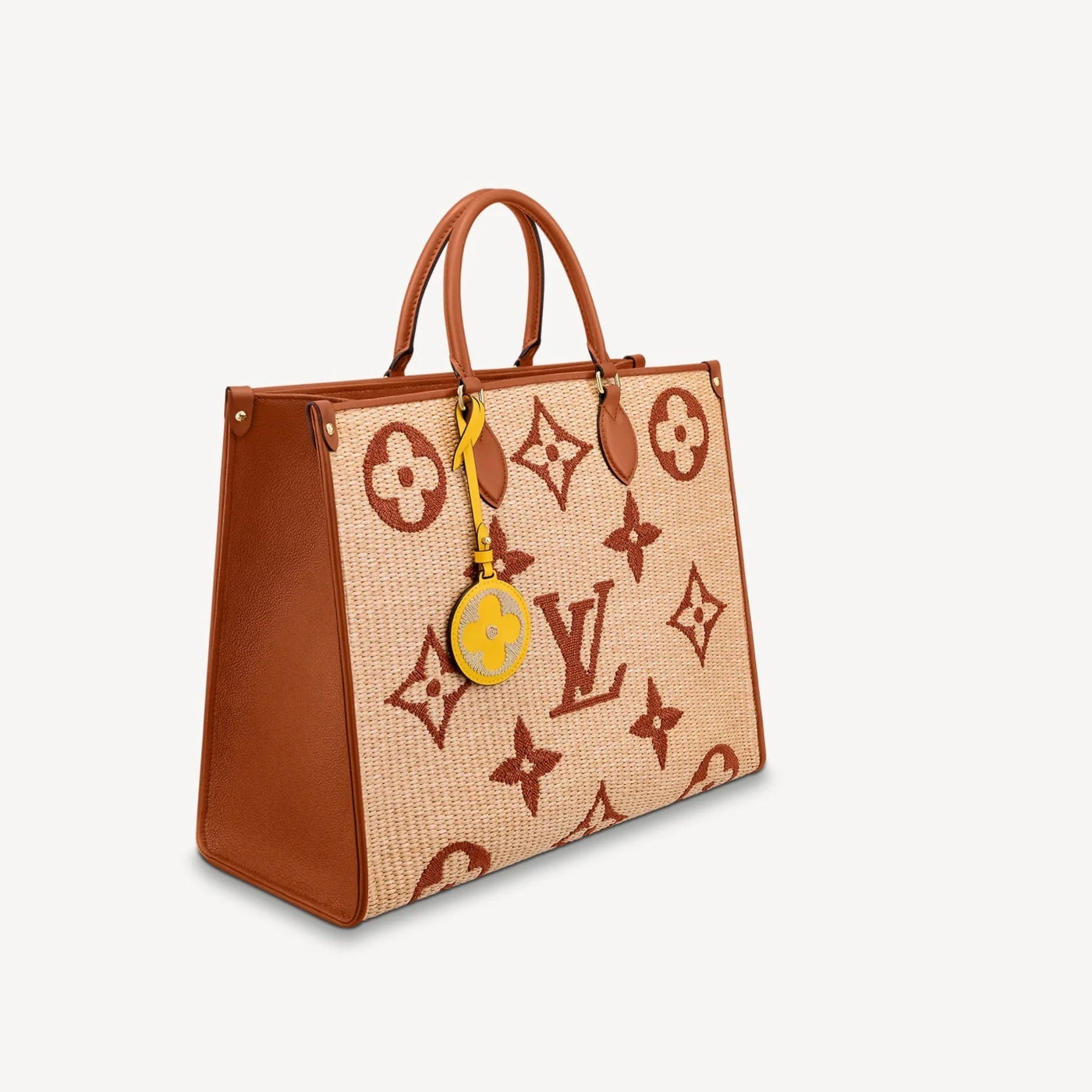 LOUIS VUITTON LIMITED EDITION GIANT MONOGRAM RAFFIA CALFSKIN ONTHEGO GM BAG - Product Image 3