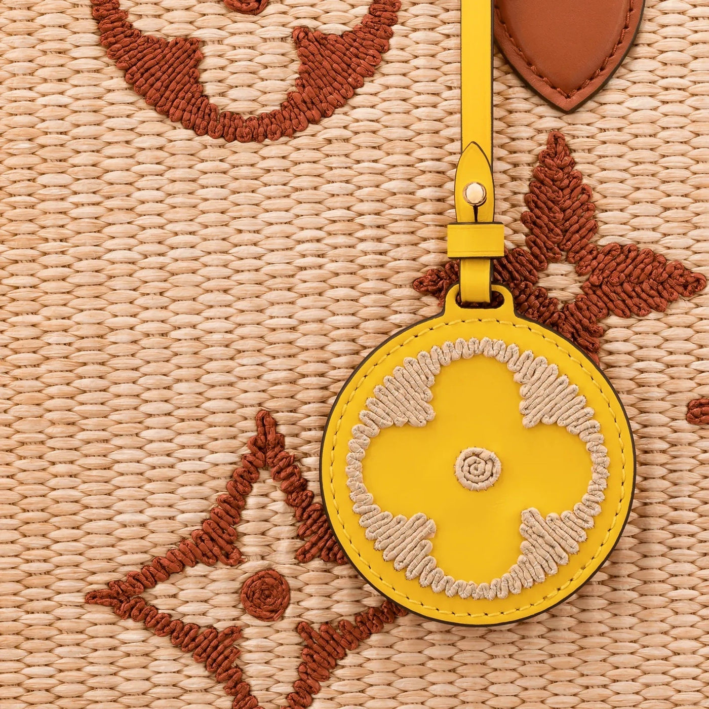 LOUIS VUITTON LIMITED EDITION GIANT MONOGRAM RAFFIA CALFSKIN ONTHEGO GM BAG - Product Image 4