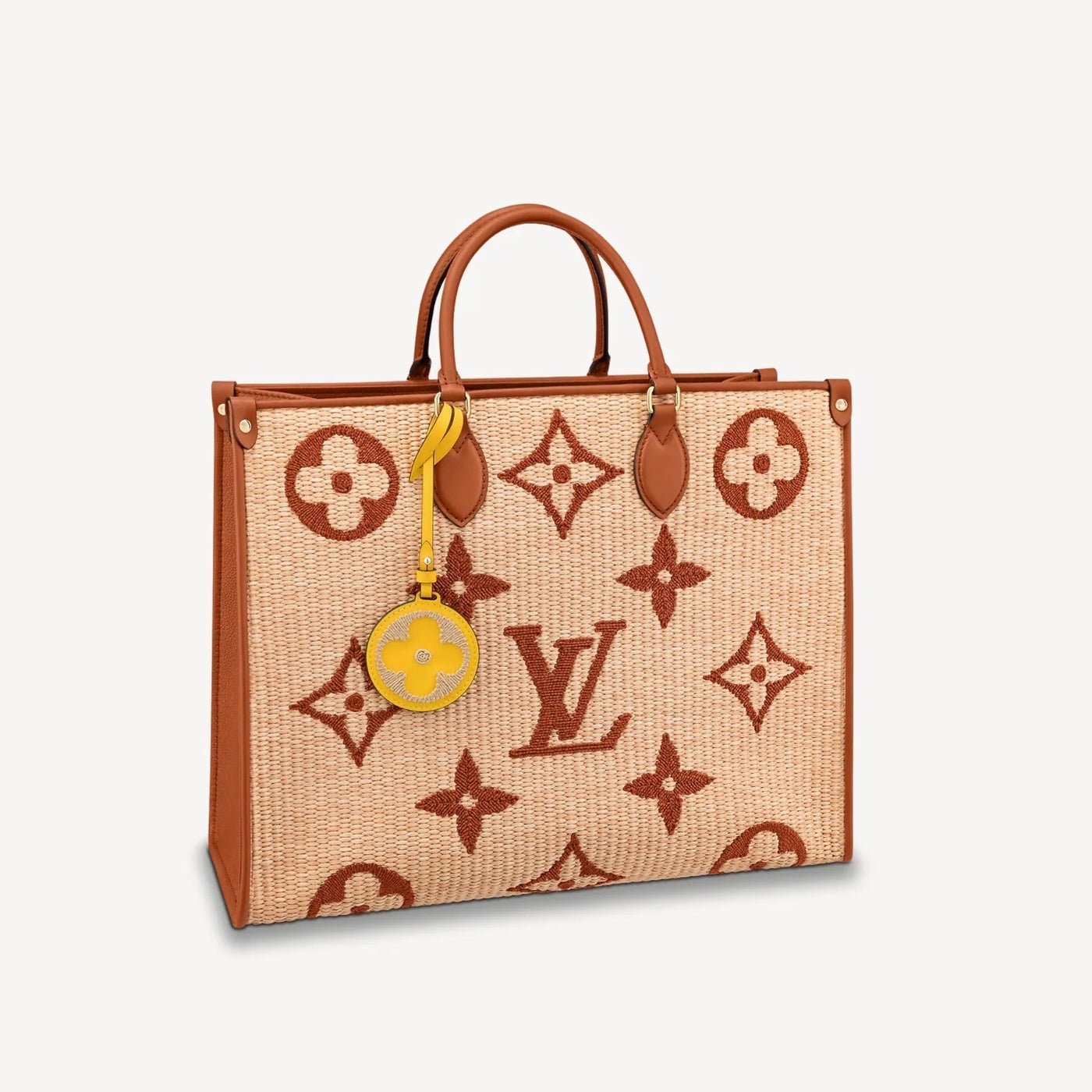 LOUIS VUITTON LIMITED EDITION GIANT MONOGRAM RAFFIA CALFSKIN ONTHEGO GM BAG - Product Image 2