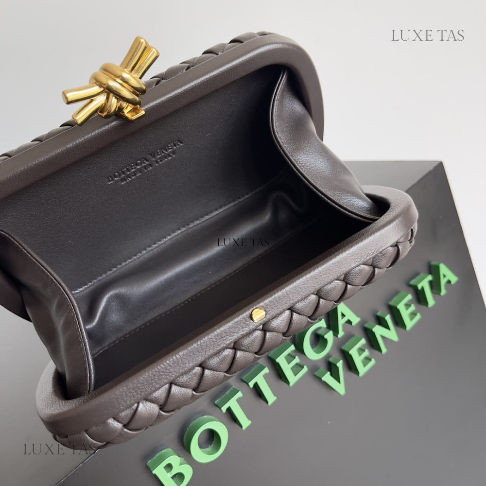 Light Brown Knot Designer Clutch for Women - Product Image 10