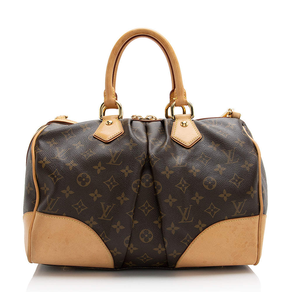 Louis Vuitton Limited Edition Monogram Canvas Stephen Satchel (SHF-22078)