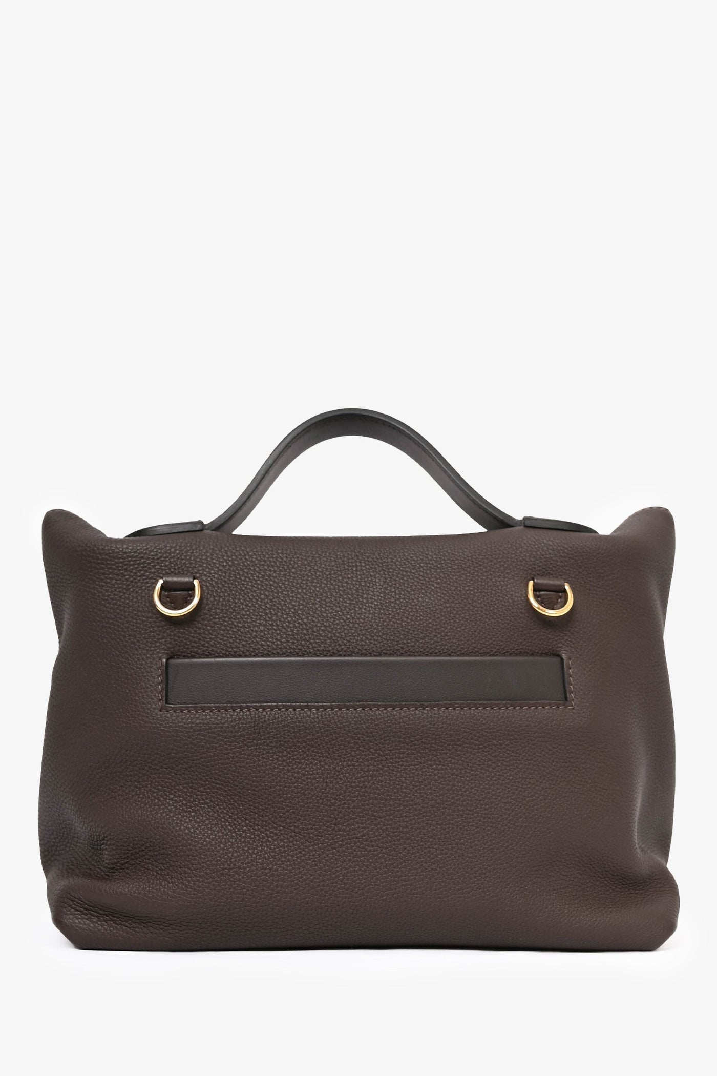 Hermès Brown 'Ebene' Togo Leather/Matte Alligator Touch 24/24 29 Top Handle GHW w/ Strap | Studio Nafay