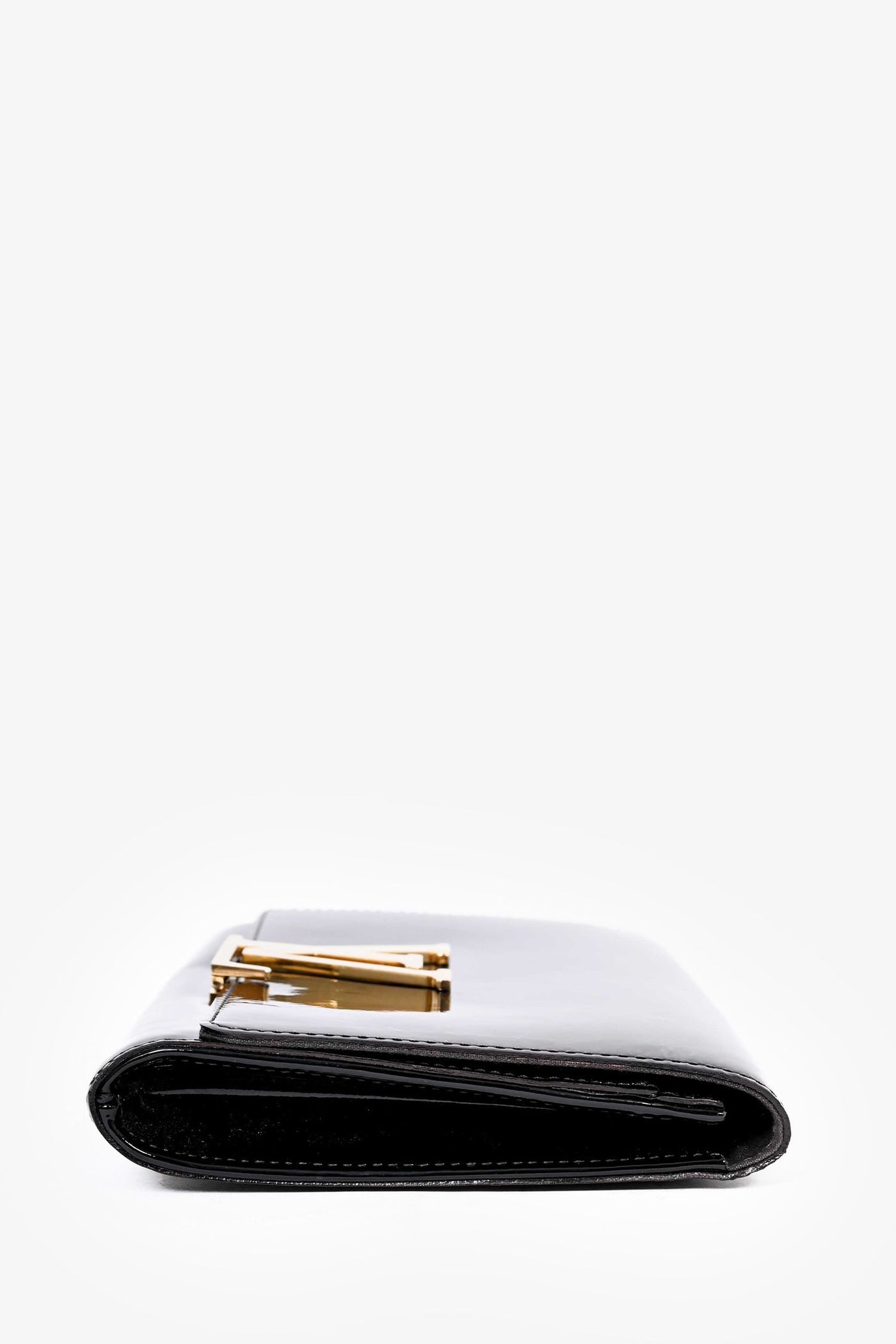 Louis Vuitton Black Patent Leather LV Clutch - Product Image 4