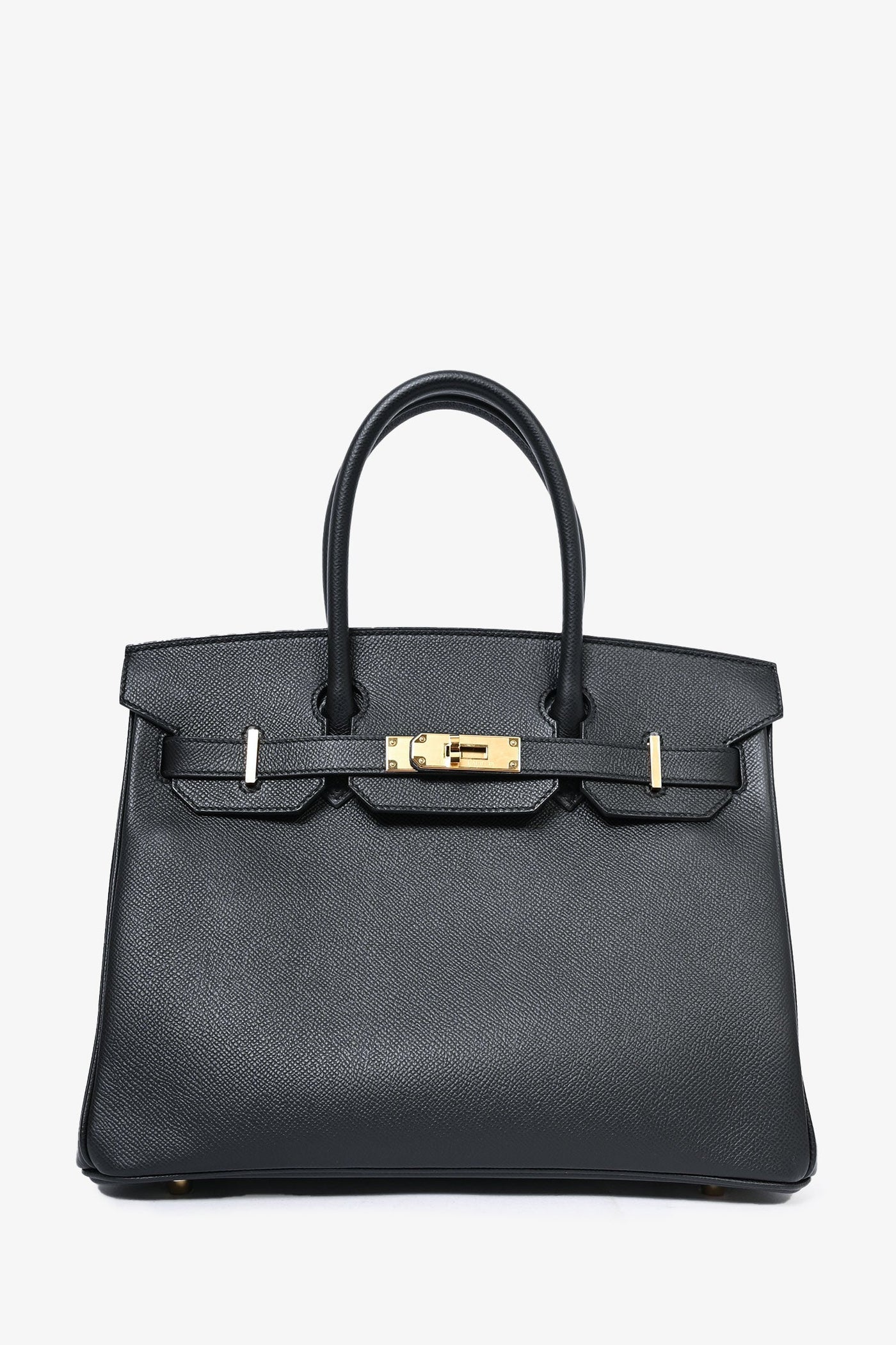 Hermès Black Epsom Leather Retourne Birkin 30 GHW - Product Image 2