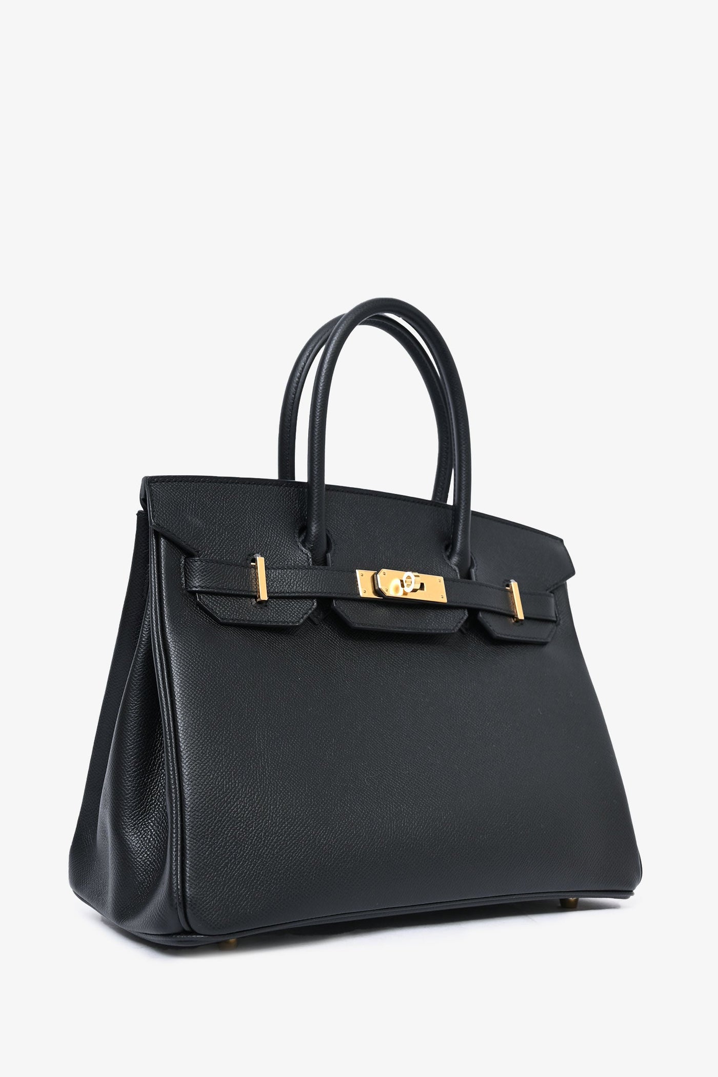 Hermès Black Epsom Leather Retourne Birkin 30 GHW - Product Image 3