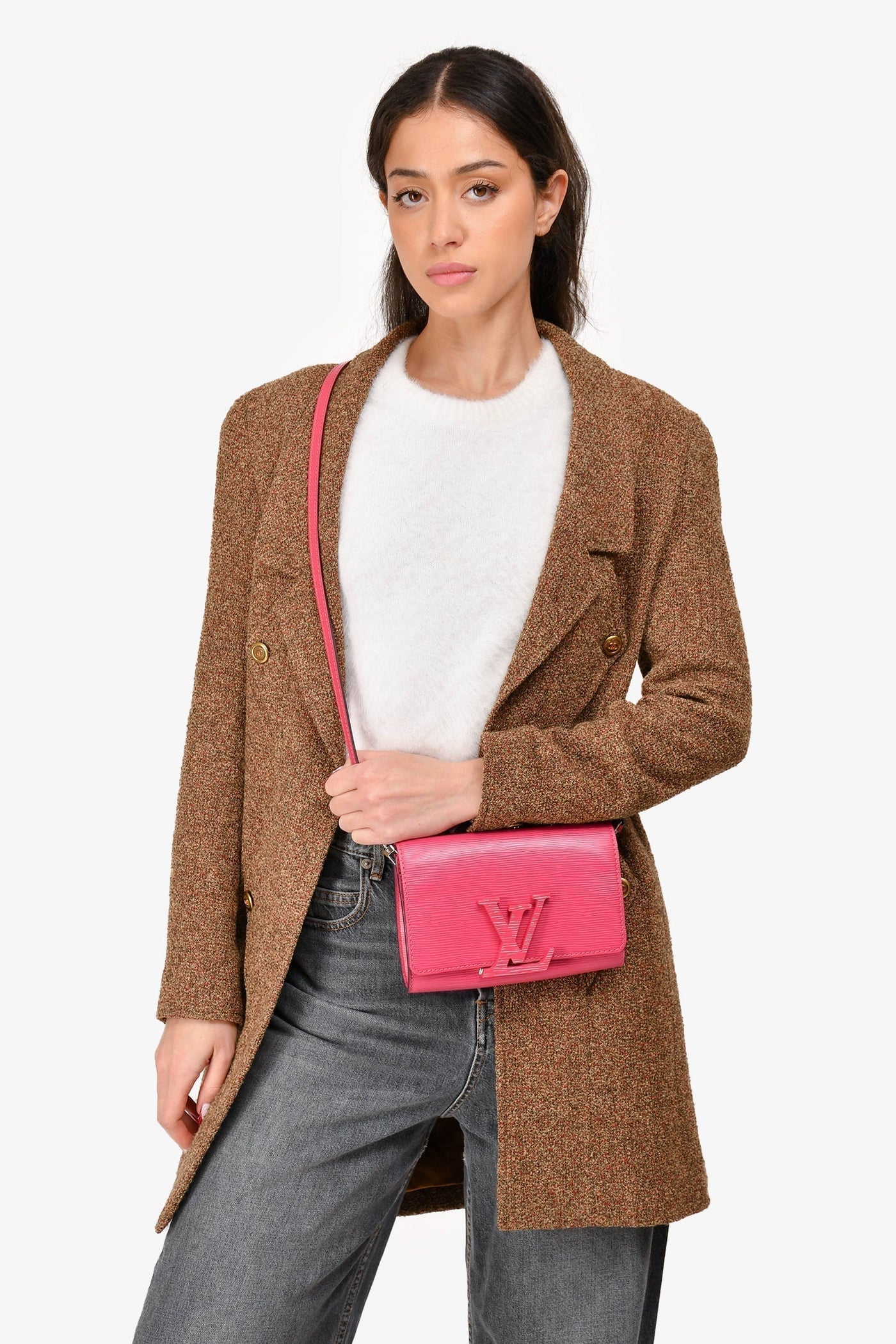 Louis Vuitton Fuchsia Epi Leather Louise Clutch With Strap - Product Image 10