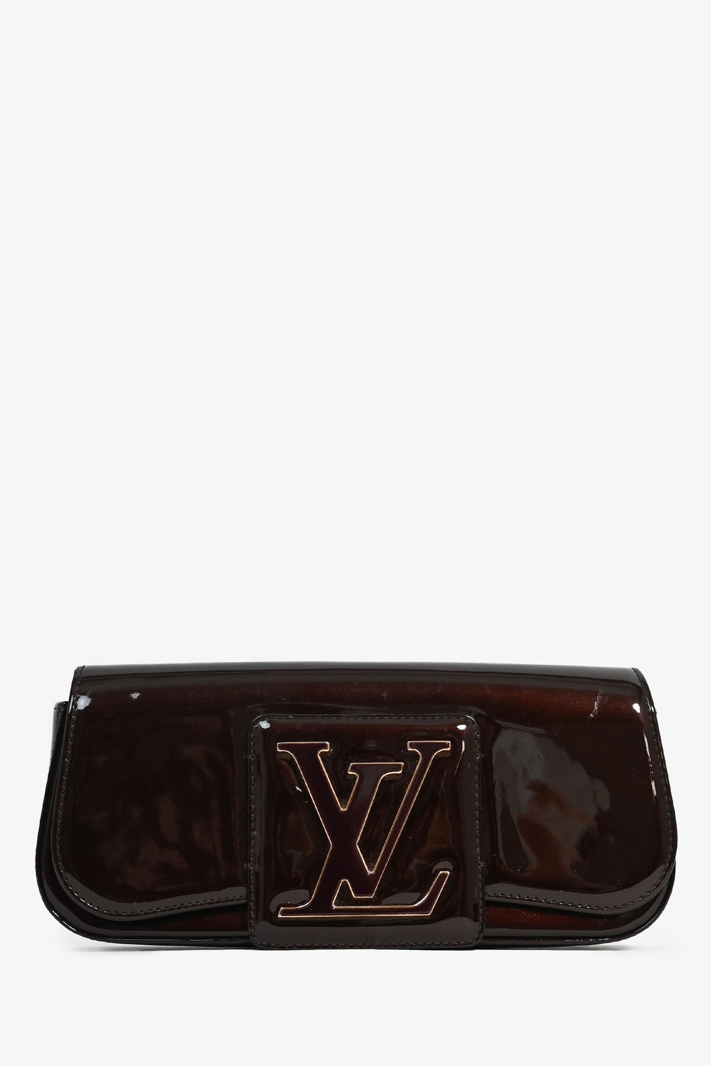 Louis Vuitton Burgundy Patent 'Sobe‘ Clutch | Studio Nafay