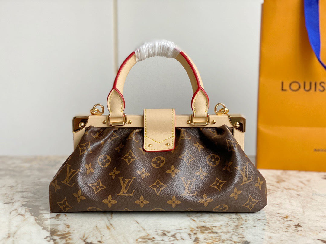 Monogram Clutch Leather Handbag for Women - Product Image 3