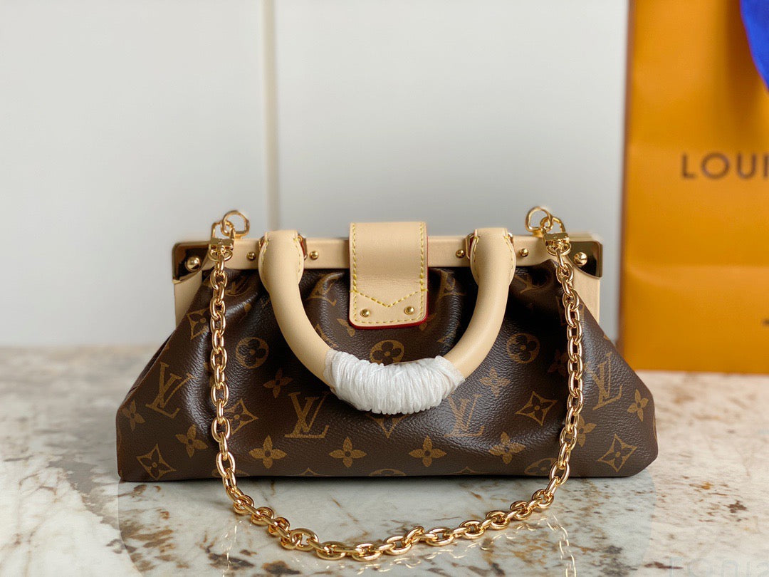 Monogram Clutch Leather Handbag for Women - Product Image 4
