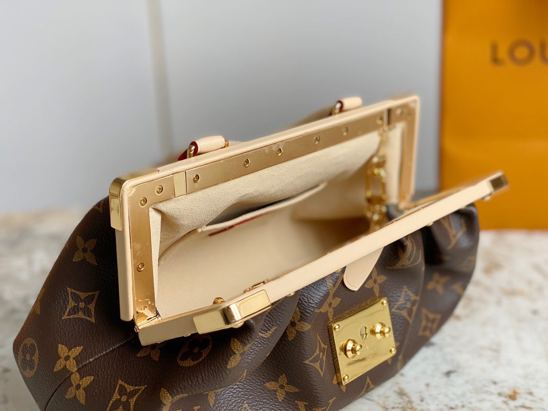 Monogram Clutch Leather Handbag for Women - Product Image 9