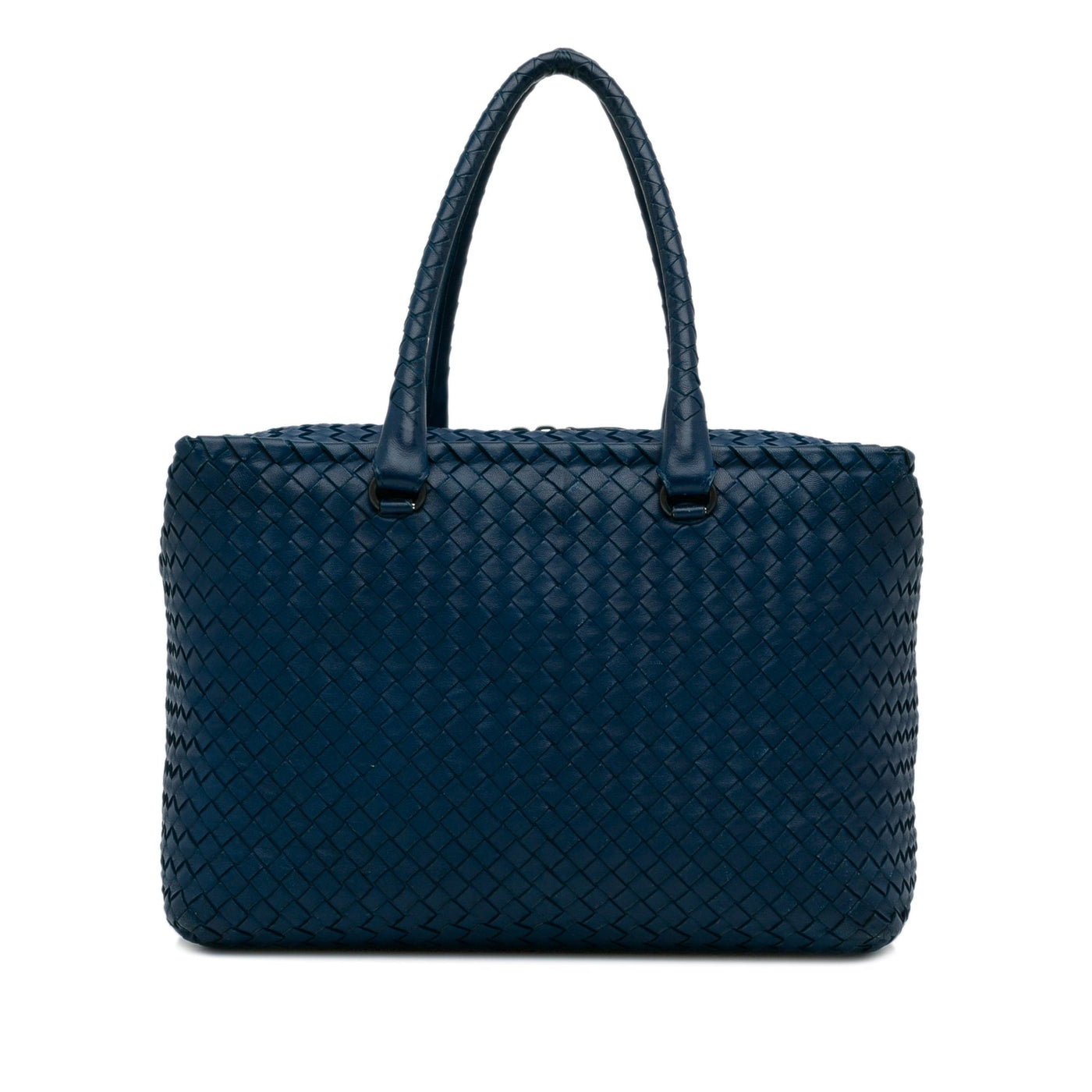 Blue Bottega Veneta Intrecciato Tote Bag - Product Image 2