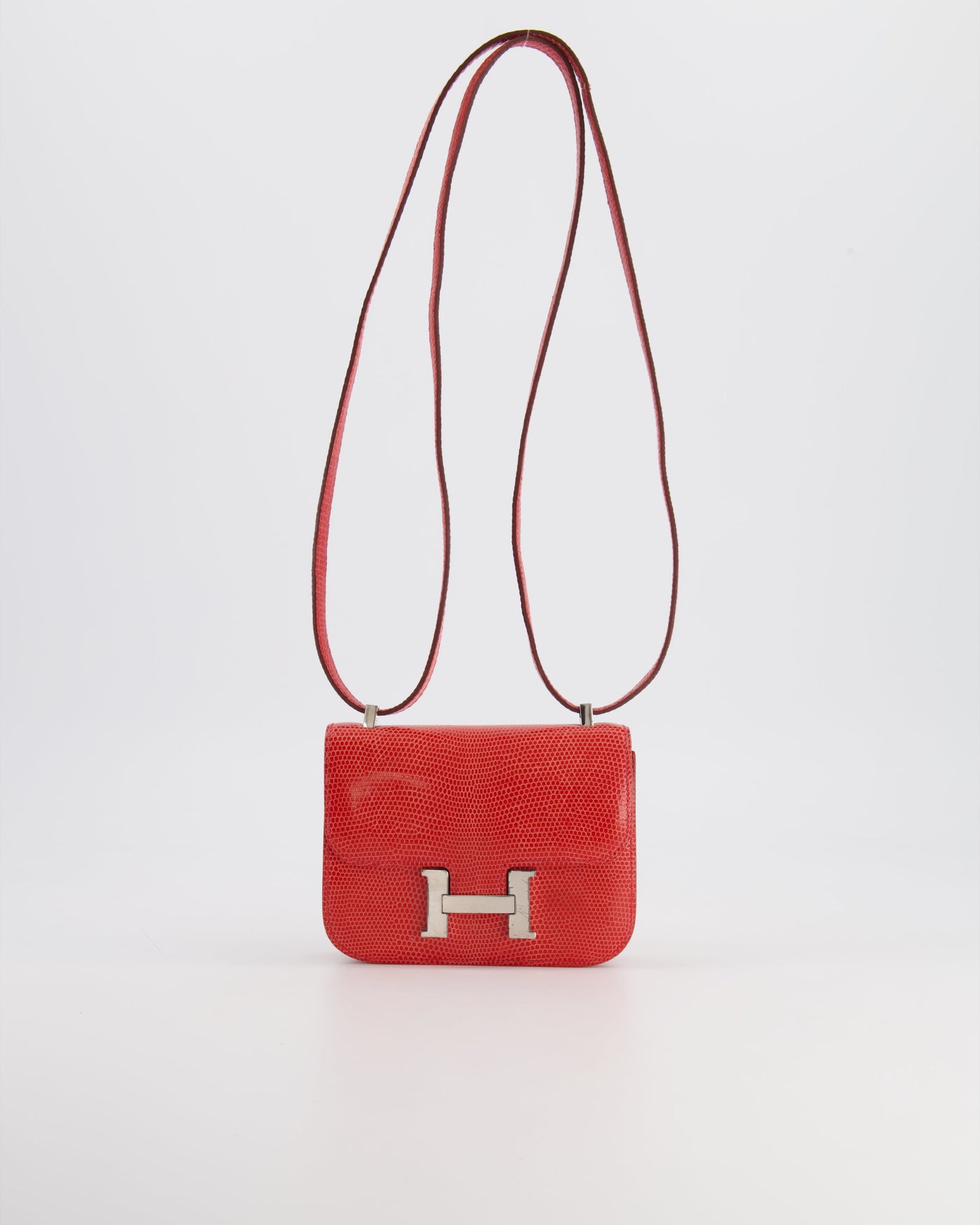 *RARE* Hermes Constance II Micro Bag in Rouge Lizard with Palladium Hardware - Product Image 5