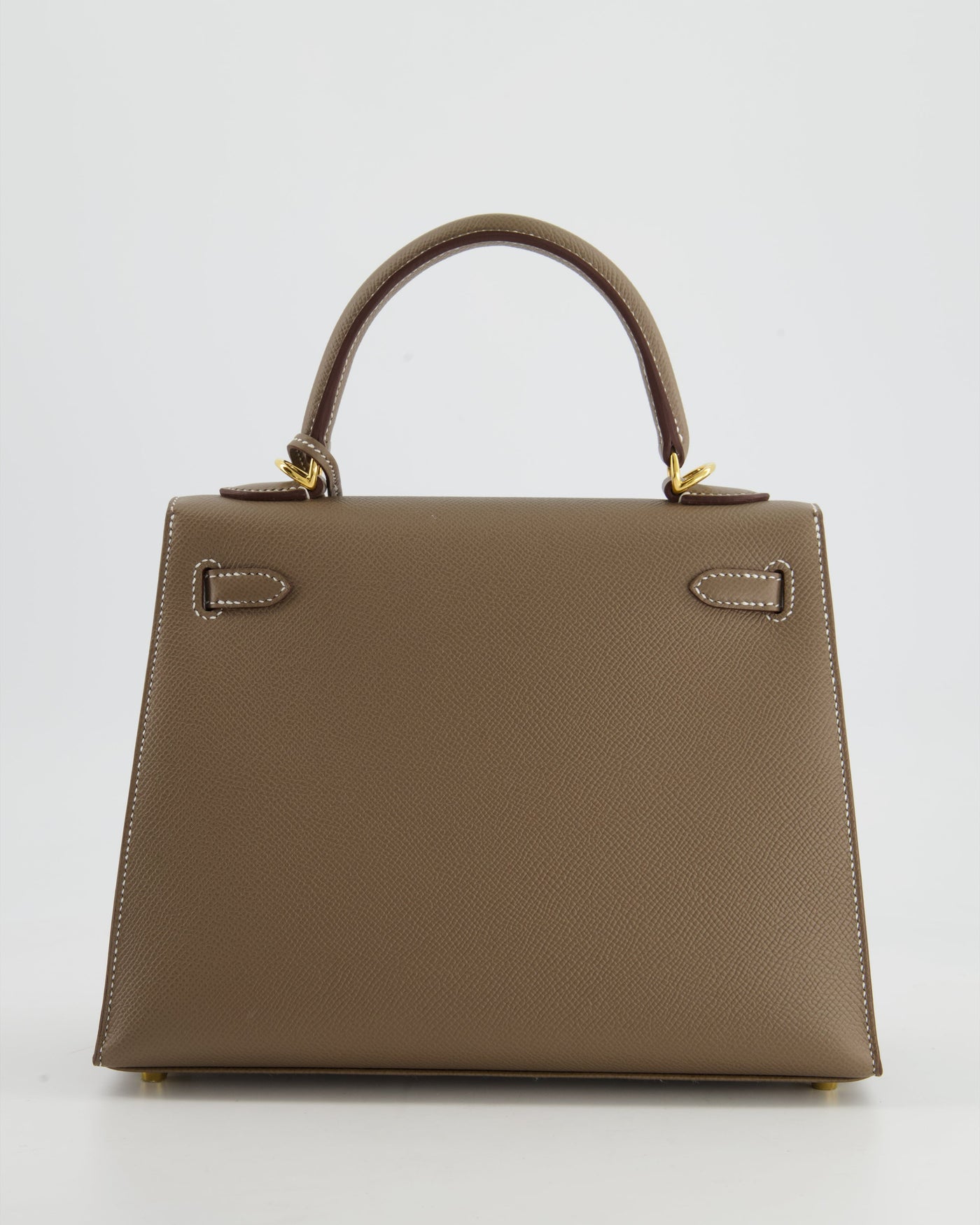 Hermes Kelly 25 Sellier Bag in Etoupe Epsom Leather and Gold Hardware - Product Image 7