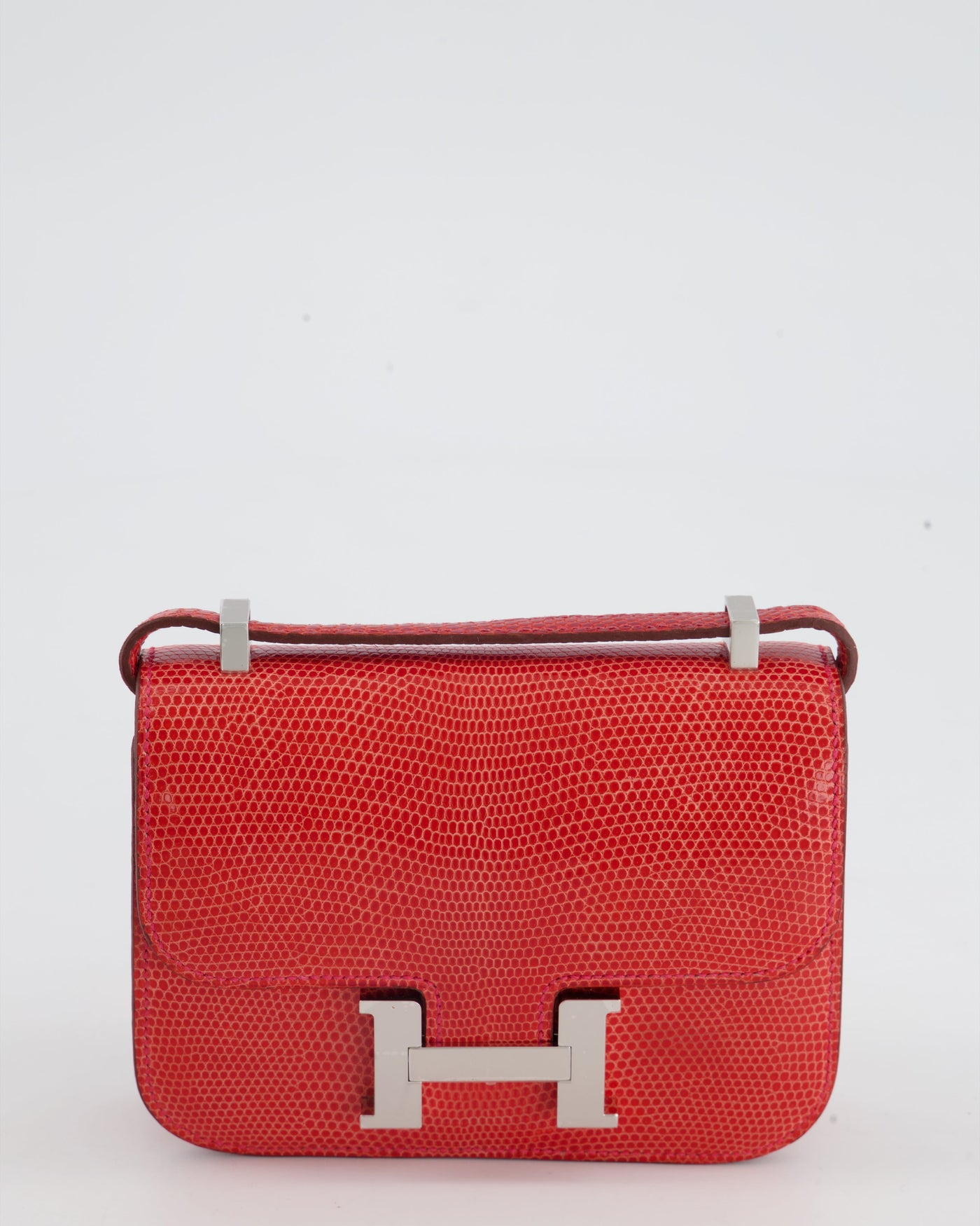 *RARE* Hermes Constance II Micro Bag in Rouge Lizard with Palladium Hardware - Product Image 8