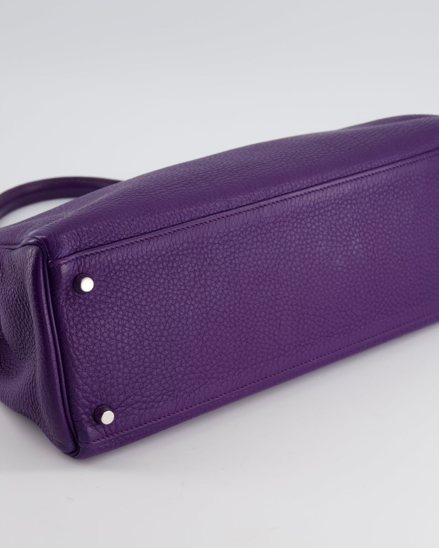 Hermes Kelly 35 Retourne Bag in Iris Togo Leather with Palladium Hardware - Product Image 18