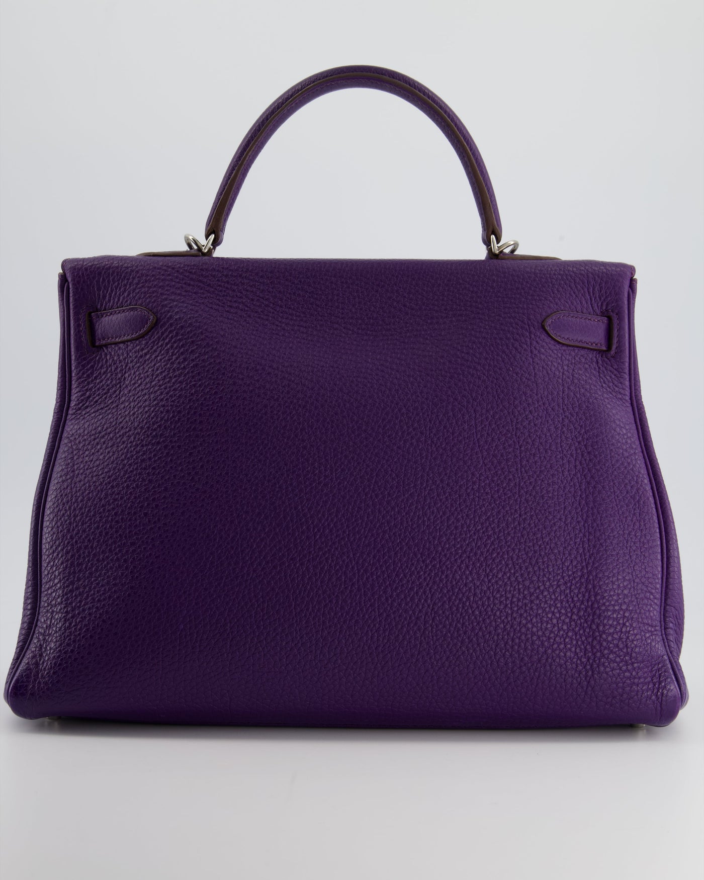 Hermes Kelly 35 Retourne Bag in Iris Togo Leather with Palladium Hardware - Product Image 10