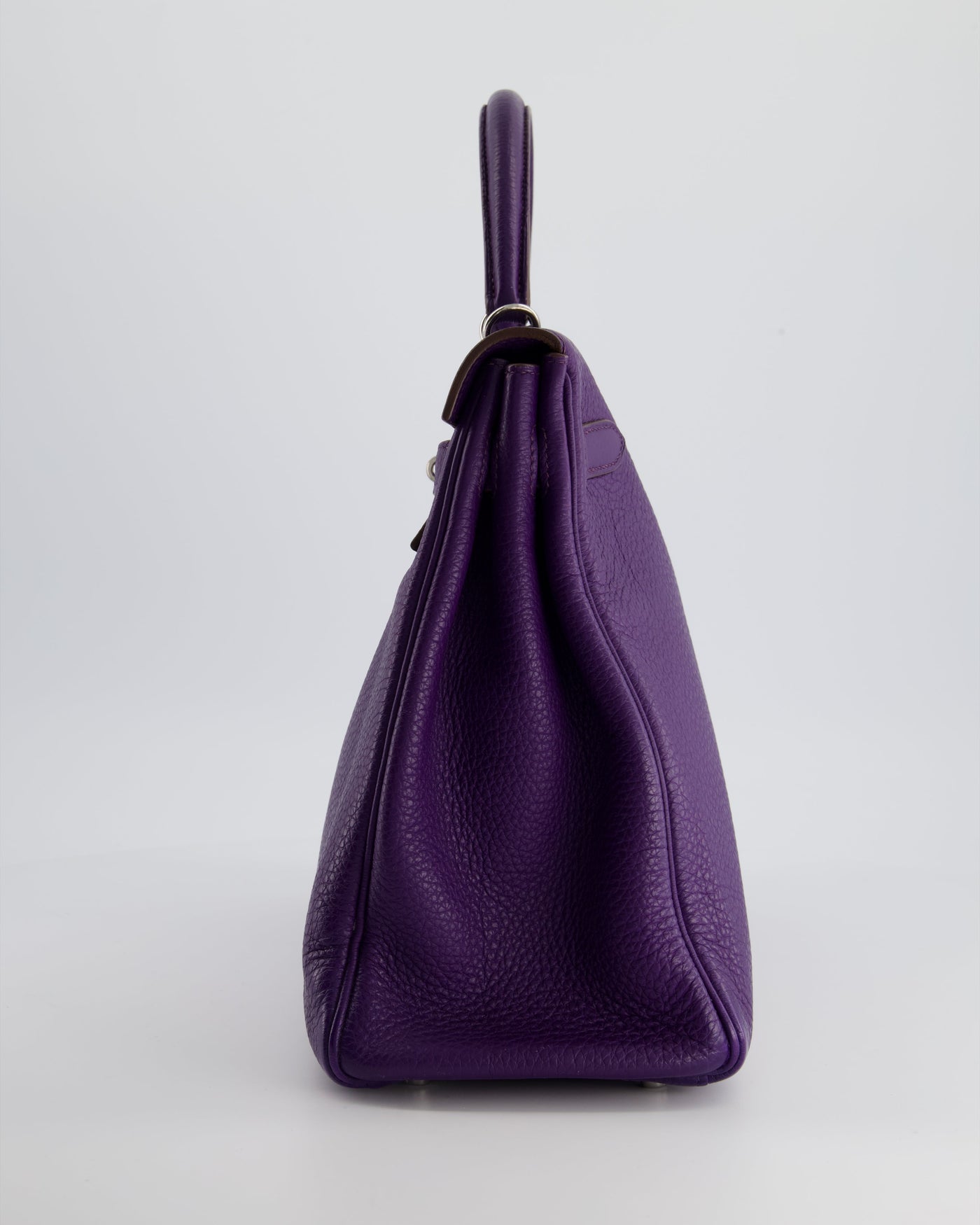 Hermes Kelly 35 Retourne Bag in Iris Togo Leather with Palladium Hardware - Product Image 8