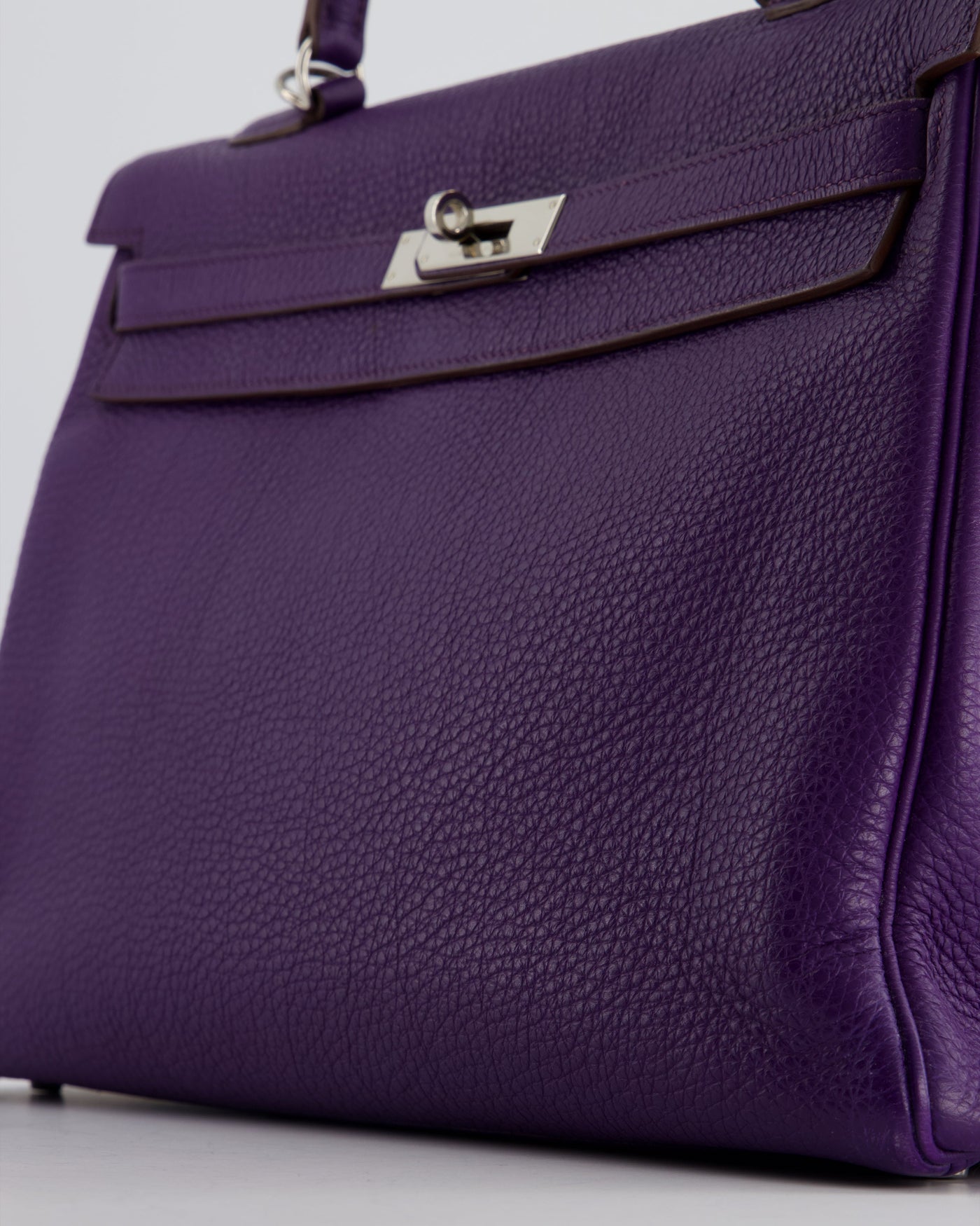 Hermes Kelly 35 Retourne Bag in Iris Togo Leather with Palladium Hardware - Product Image 7