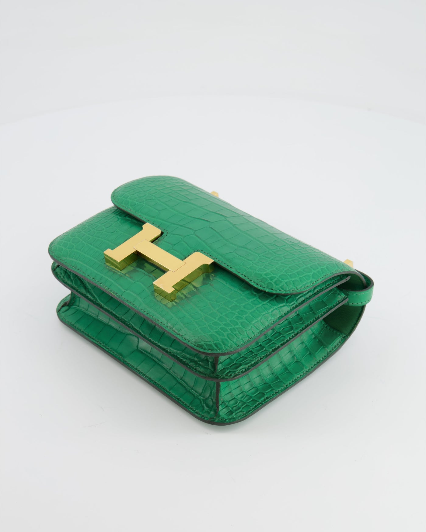 *STORE FRESH* Hermes Constance III 18 Bag in Cactus Alligator Mississippiensis Leather with Gold Hardware - Product Image 19