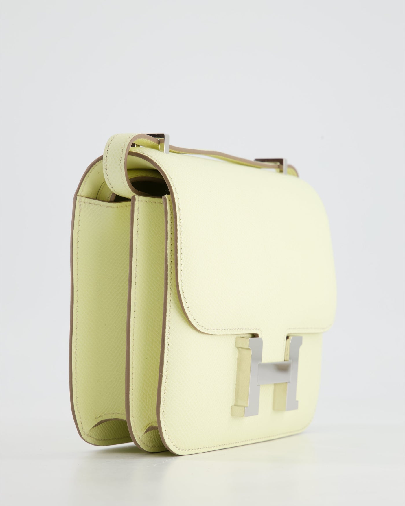 *NEW COLOUR* Hermes Constance III 18 Miroir Bag in Jaune Milton Epsom Leather with Palladium Hardware - Product Image 11