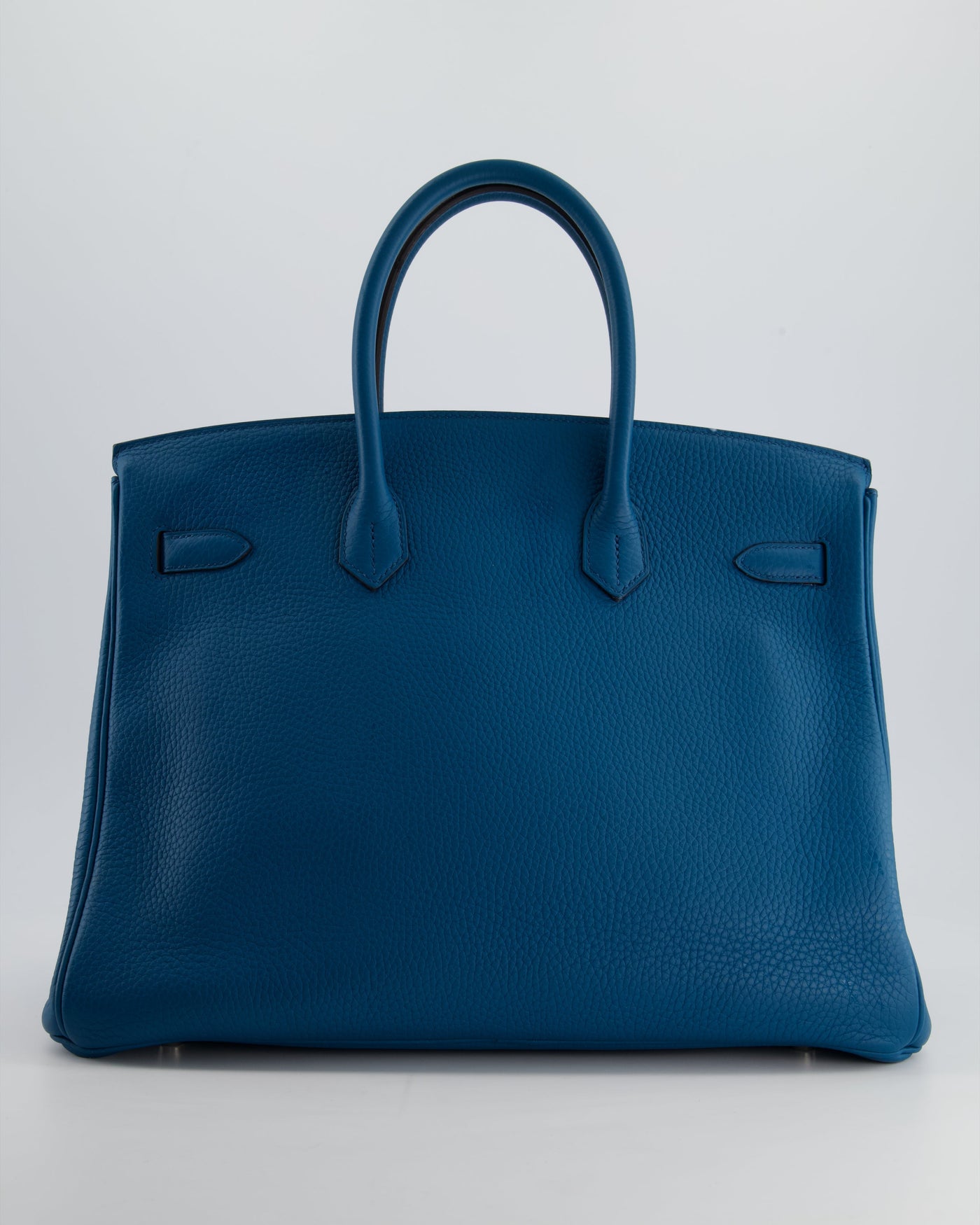 Hermes Birkin 35cm Bag in Blue Petrole Togo Leather with Palladium Hardware - Product Image 6