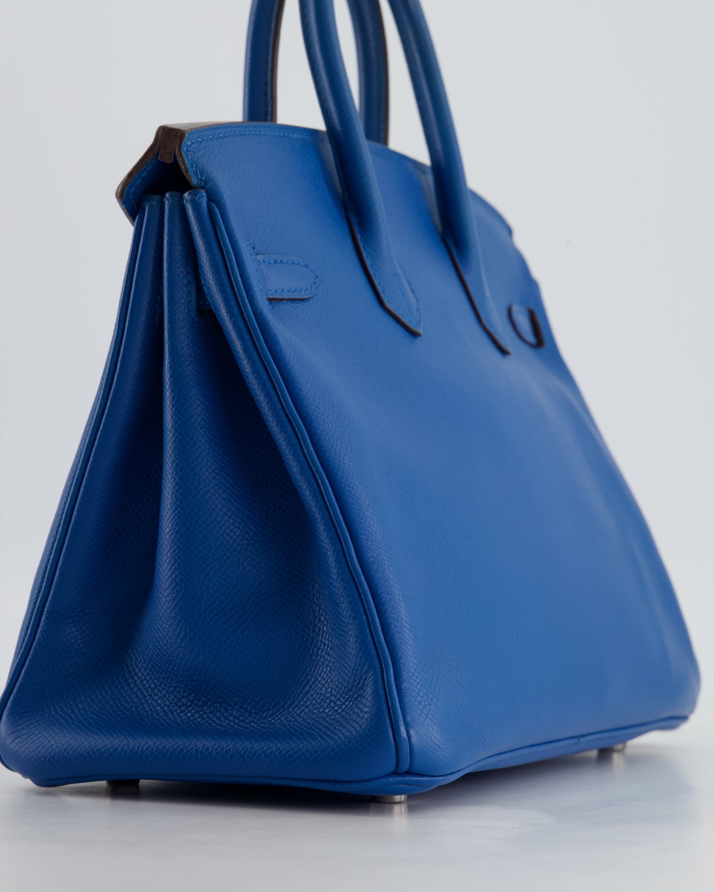 Hermes Birkin 25 Retourne Bag in Bleu De Galice Epsom Leather with Palladium Hardware - Product Image 17