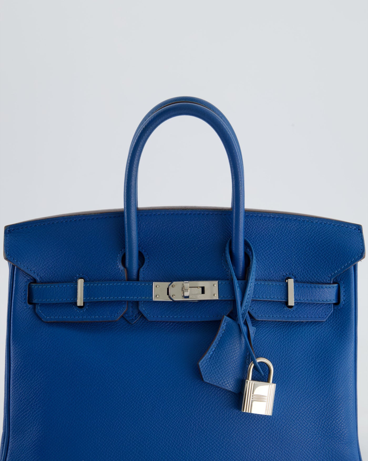 Hermes Birkin 25 Retourne Bag in Bleu De Galice Epsom Leather with Palladium Hardware - Product Image 18