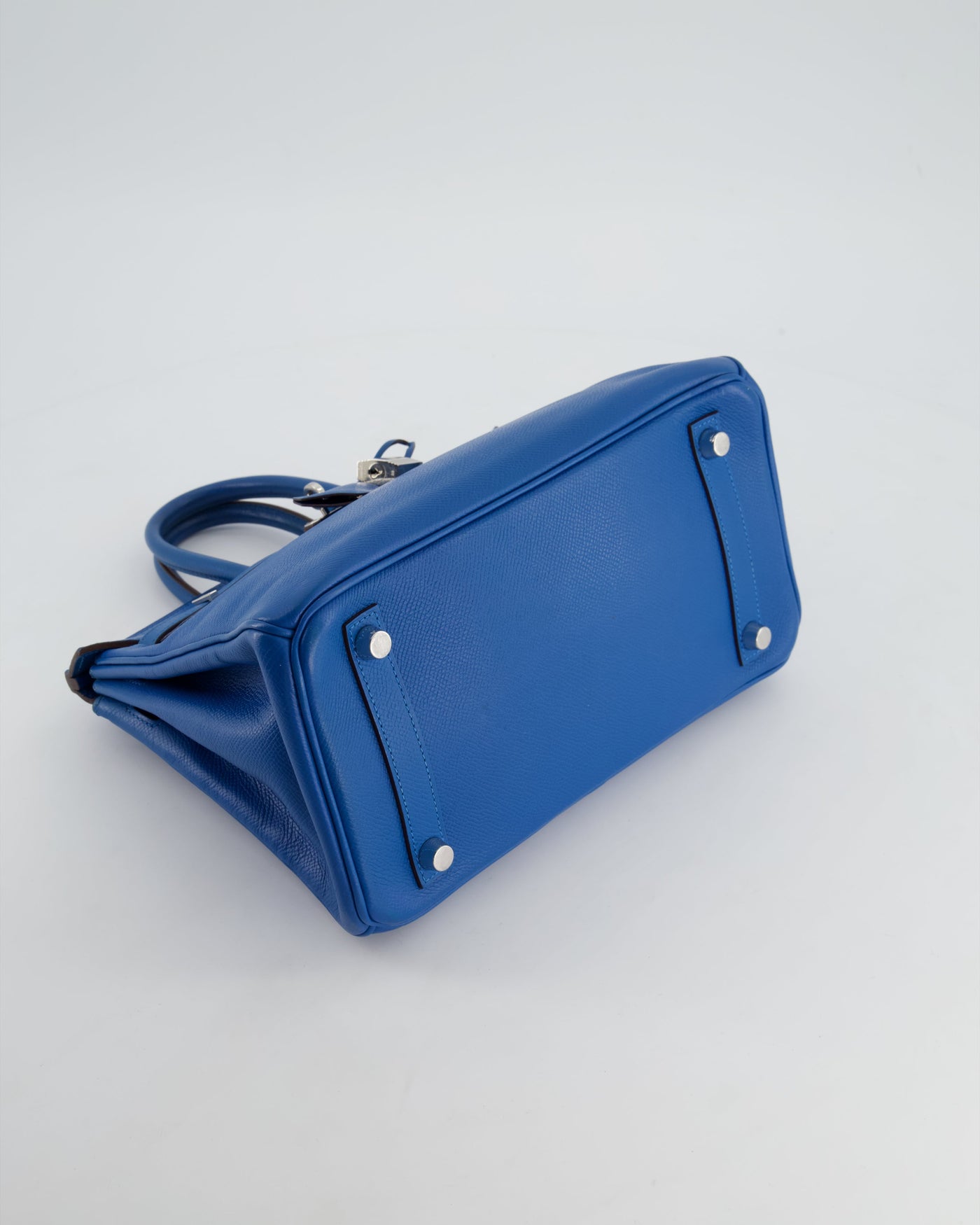 Hermes Birkin 25 Retourne Bag in Bleu De Galice Epsom Leather with Palladium Hardware - Product Image 22