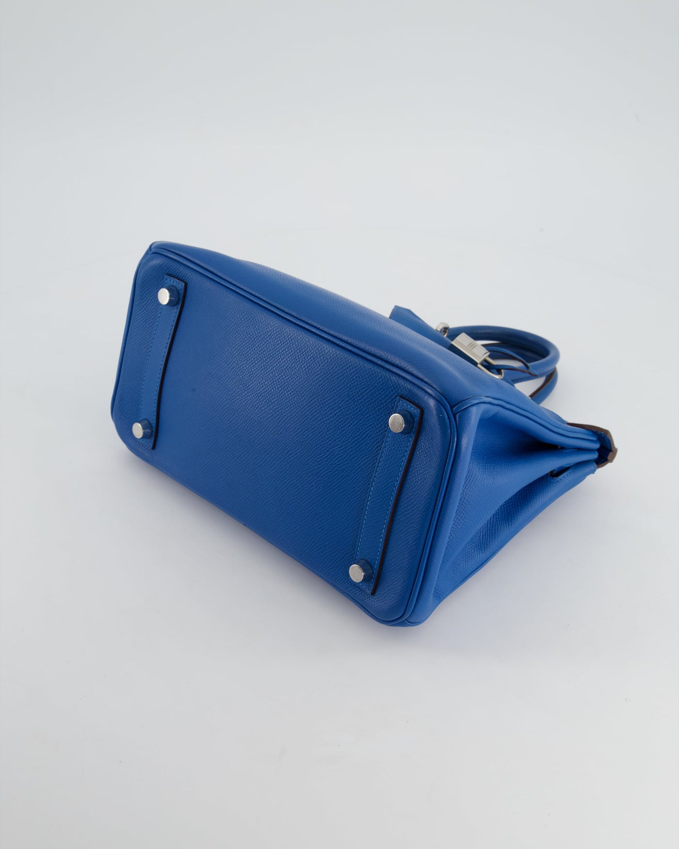 Hermes Birkin 25 Retourne Bag in Bleu De Galice Epsom Leather with Palladium Hardware - Product Image 23