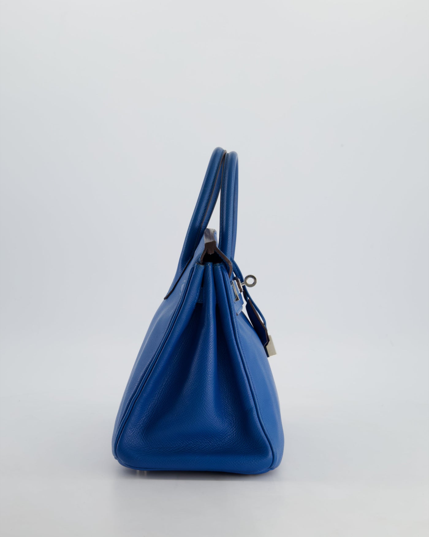 Hermes Birkin 25 Retourne Bag in Bleu De Galice Epsom Leather with Palladium Hardware - Product Image 8