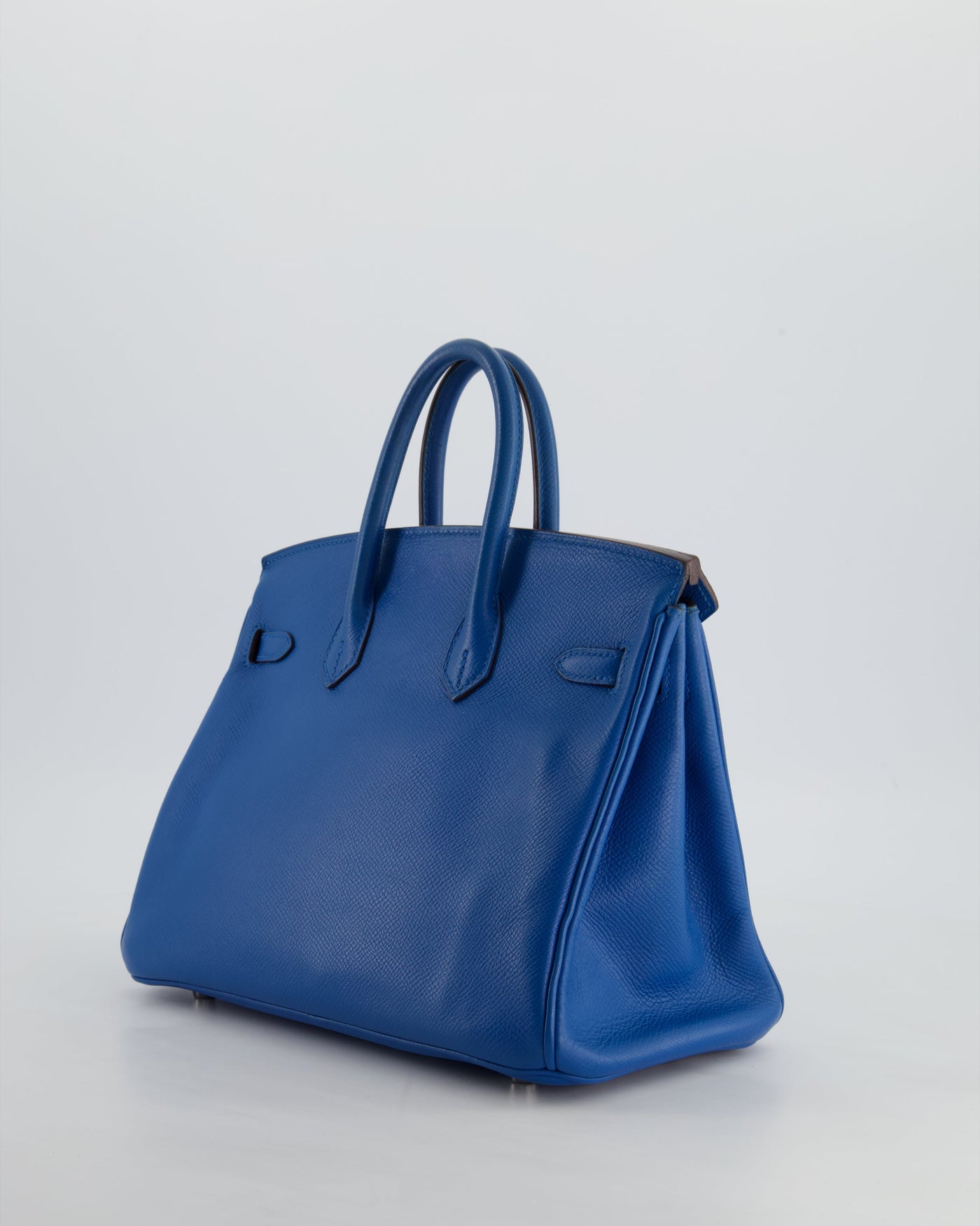 Hermes Birkin 25 Retourne Bag in Bleu De Galice Epsom Leather with Palladium Hardware - Product Image 9
