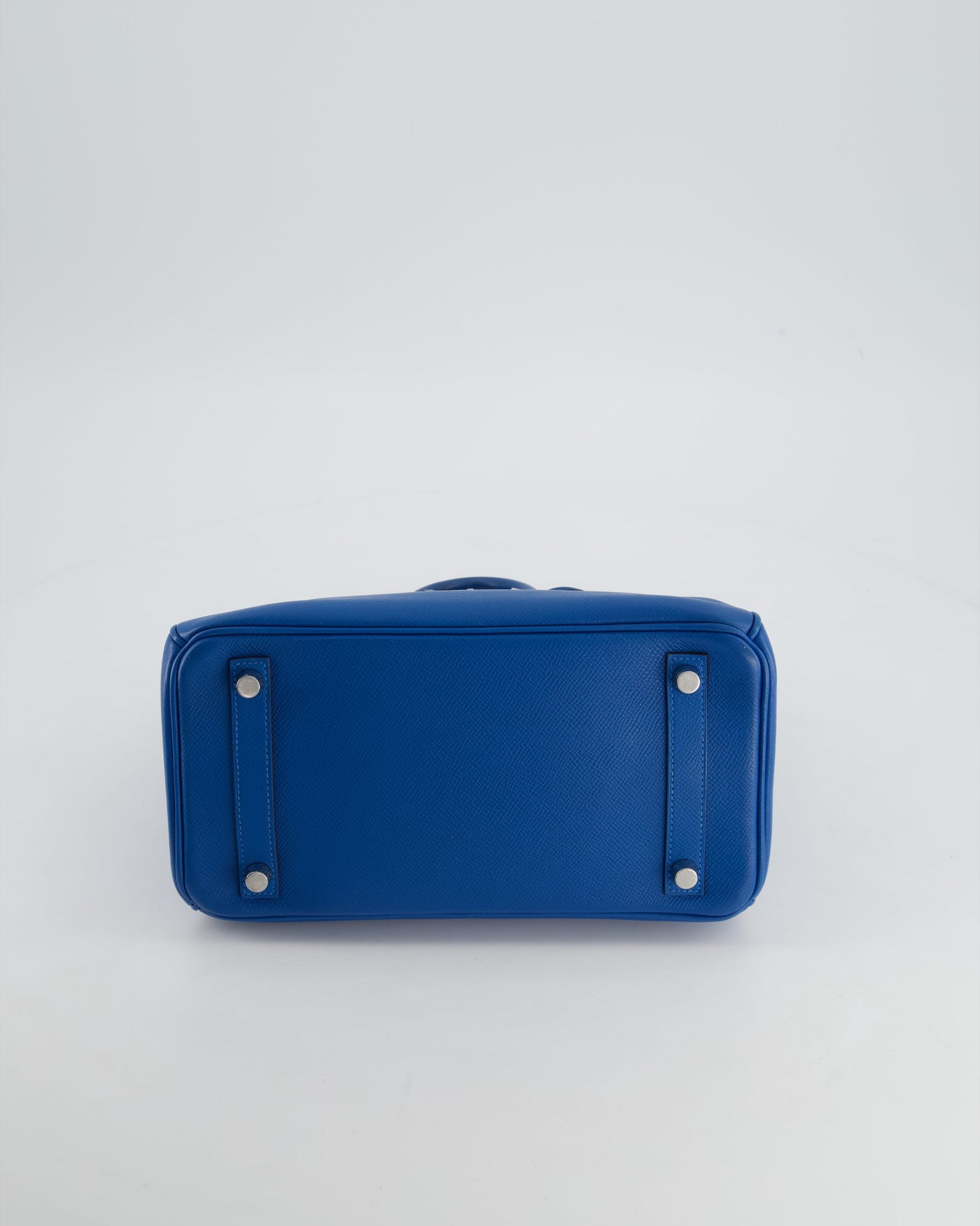 Hermes Birkin 25 Retourne Bag in Bleu De Galice Epsom Leather with Palladium Hardware - Product Image 24