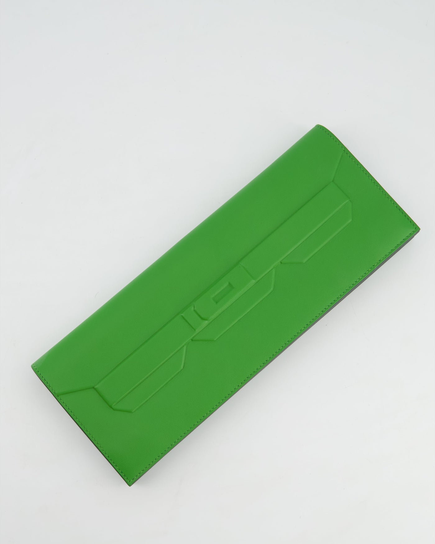Hermes Birkin Cut Shadow Bag In Vert Yucca Swift Leather - Product Image 4