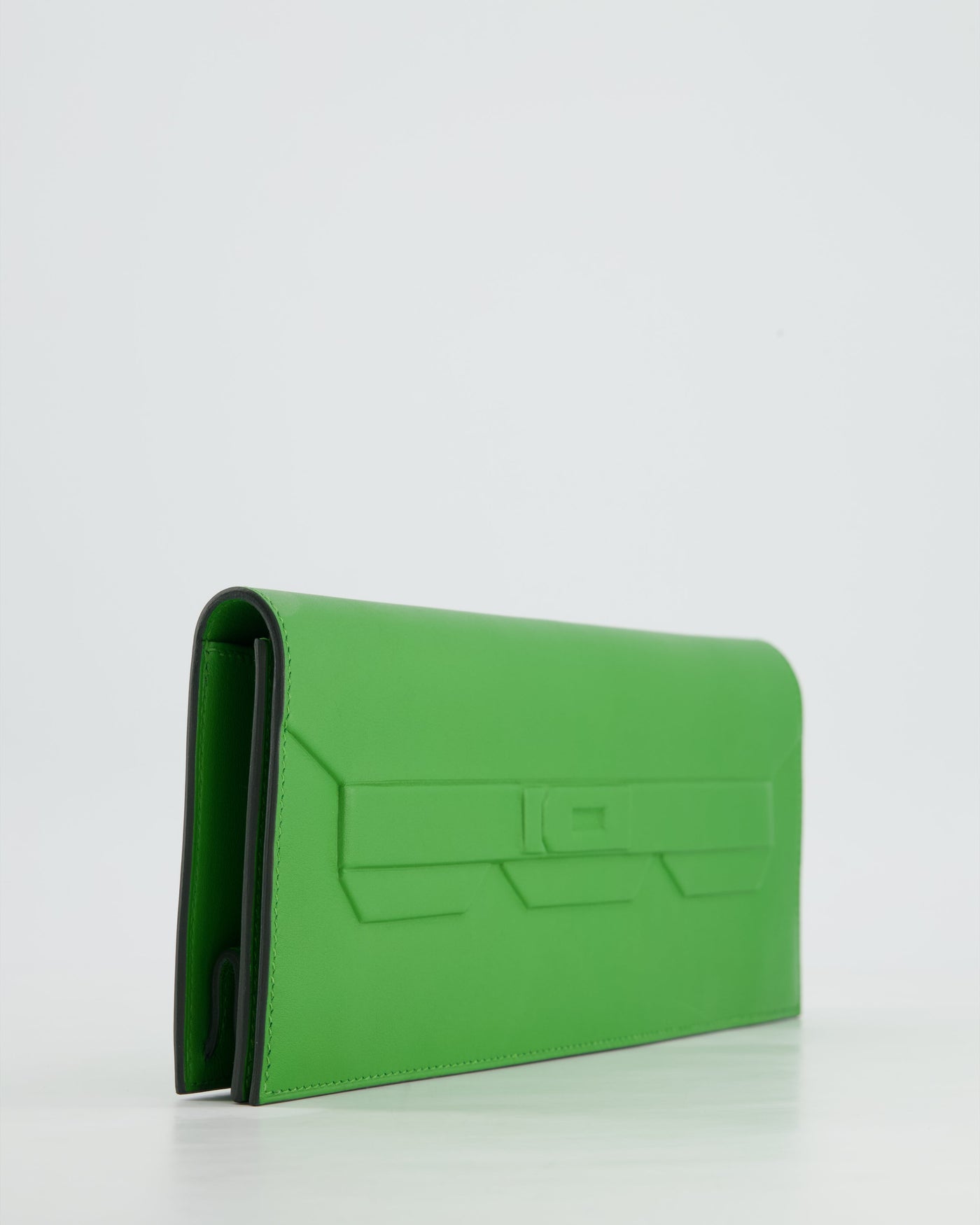 Hermes Birkin Cut Shadow Bag In Vert Yucca Swift Leather - Product Image 12