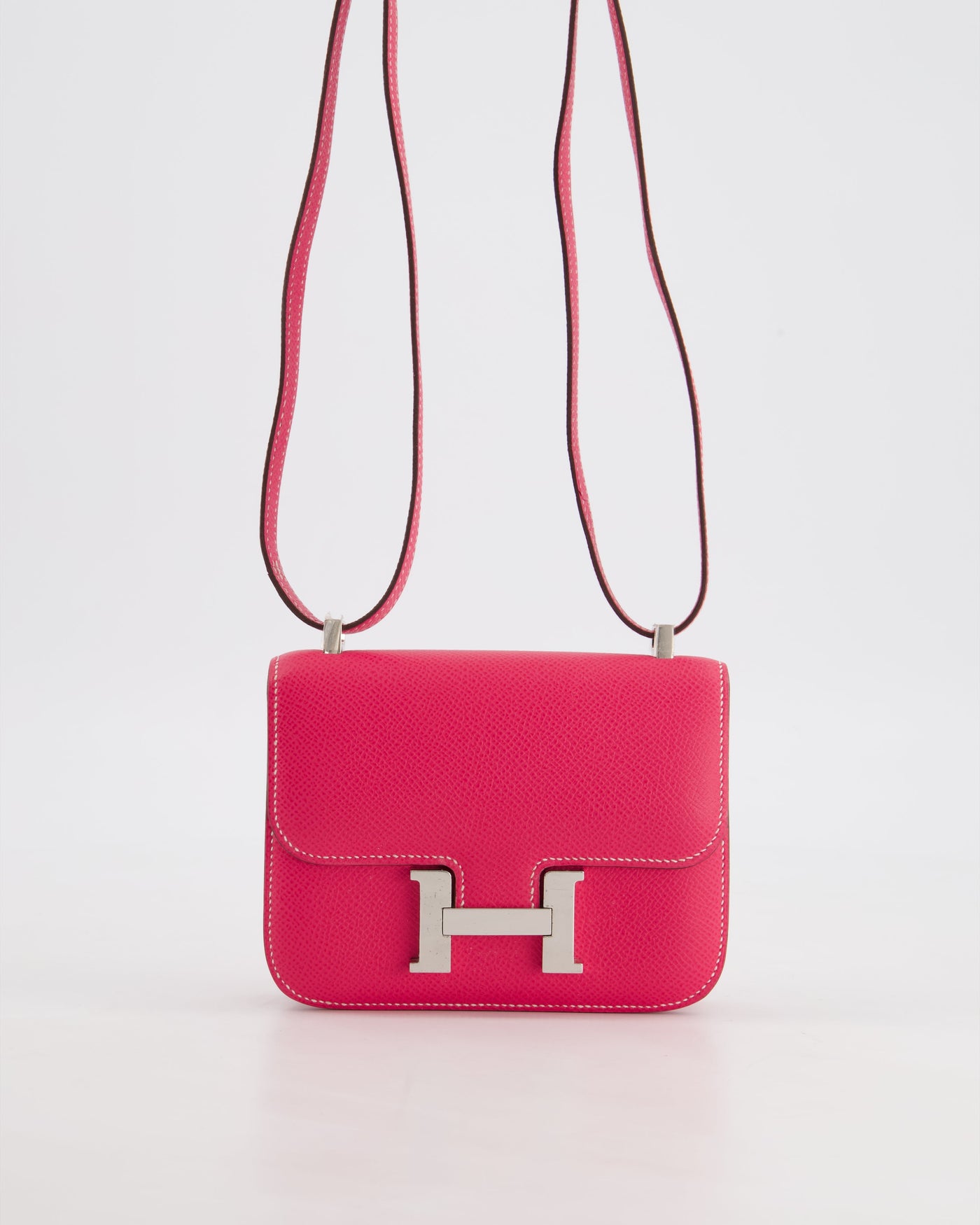 *RARE HOT* Hermes Constance II Micro Bag in Rose Tyrien Epsom Leather with Palladium Hardware - Product Image 5