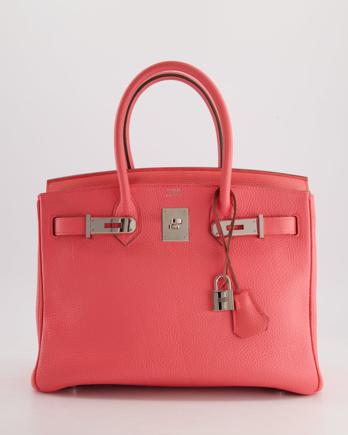 Hermes Birkin 30cm Retourne Bag in Rose Lipstick Togo Leather and Palladium Hardware - Product Image 2