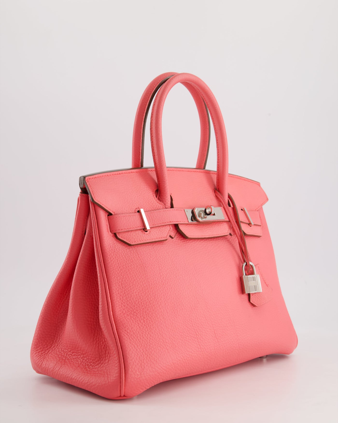 Hermes Birkin 30cm Retourne Bag in Rose Lipstick Togo Leather and Palladium Hardware - Product Image 3