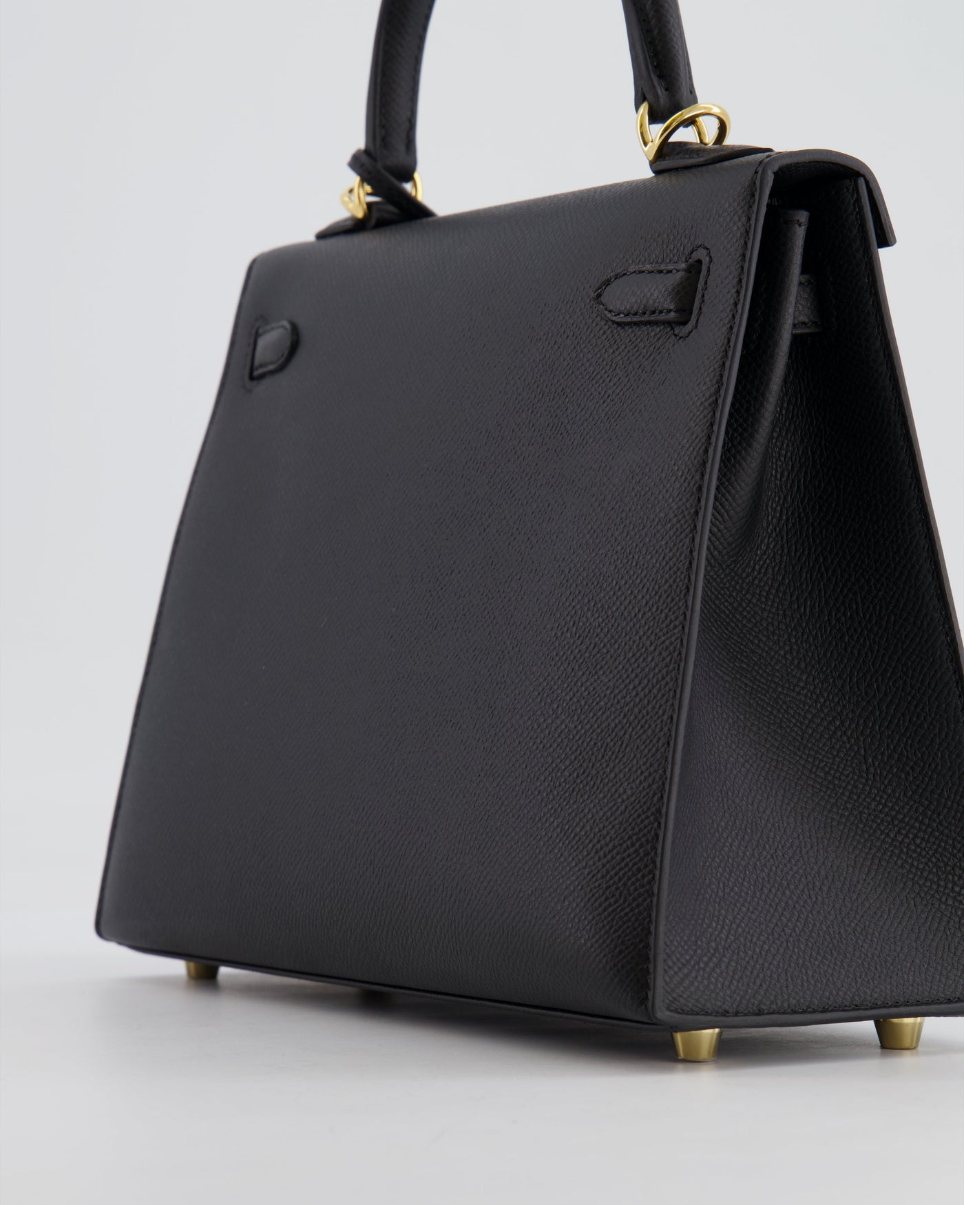 Hermes Kelly 25 Sellier Bag in Noir Epsom Leather with Gold Hardware - Product Image 13