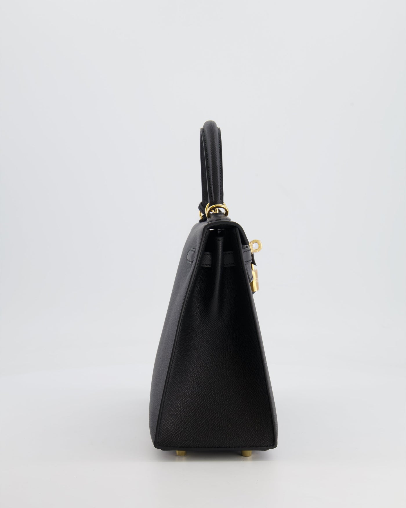 Hermes Kelly 25 Sellier Bag in Noir Epsom Leather with Gold Hardware - Product Image 5